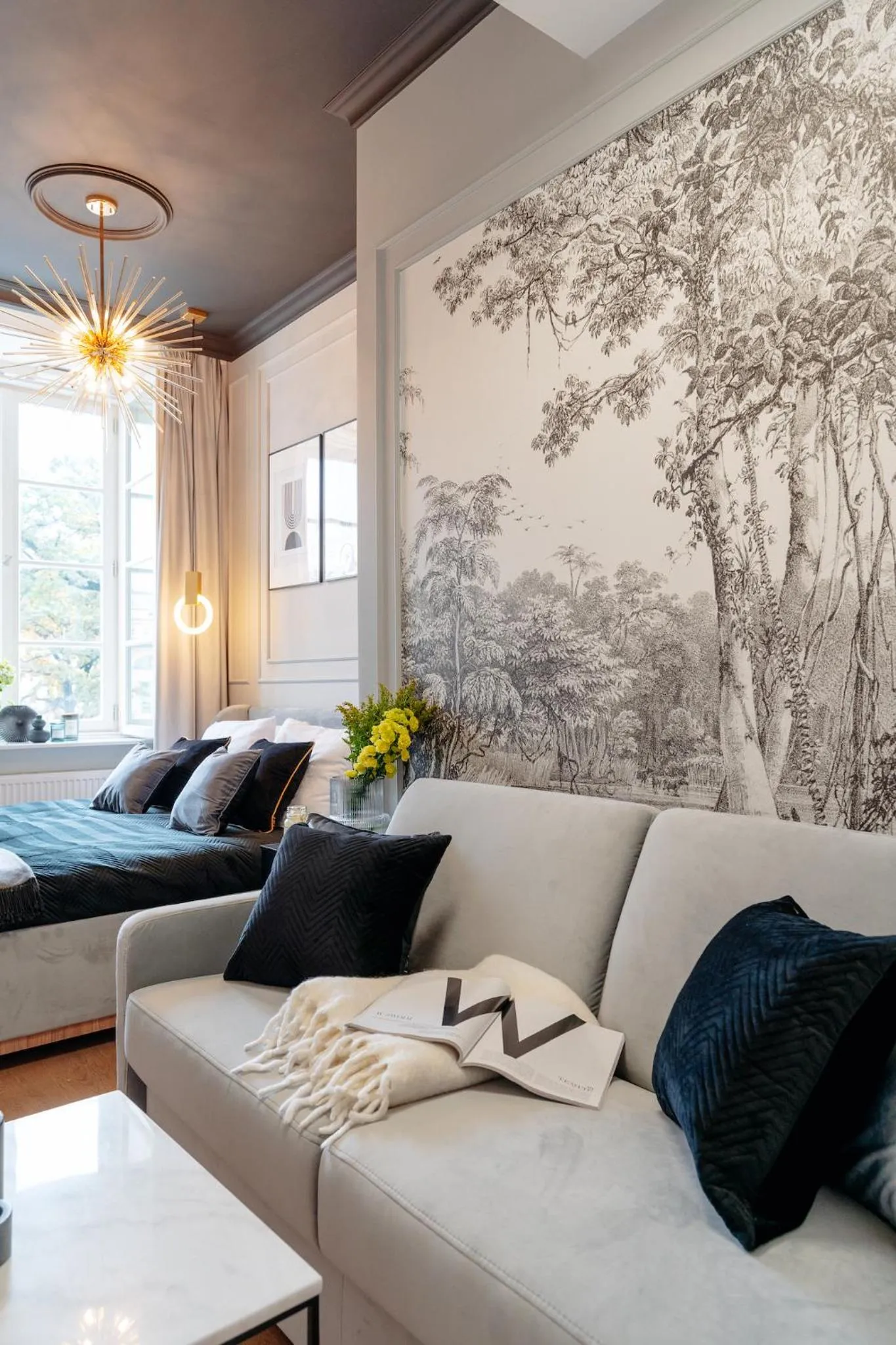 Living room in Warsaw Story - LoftAffair Collection