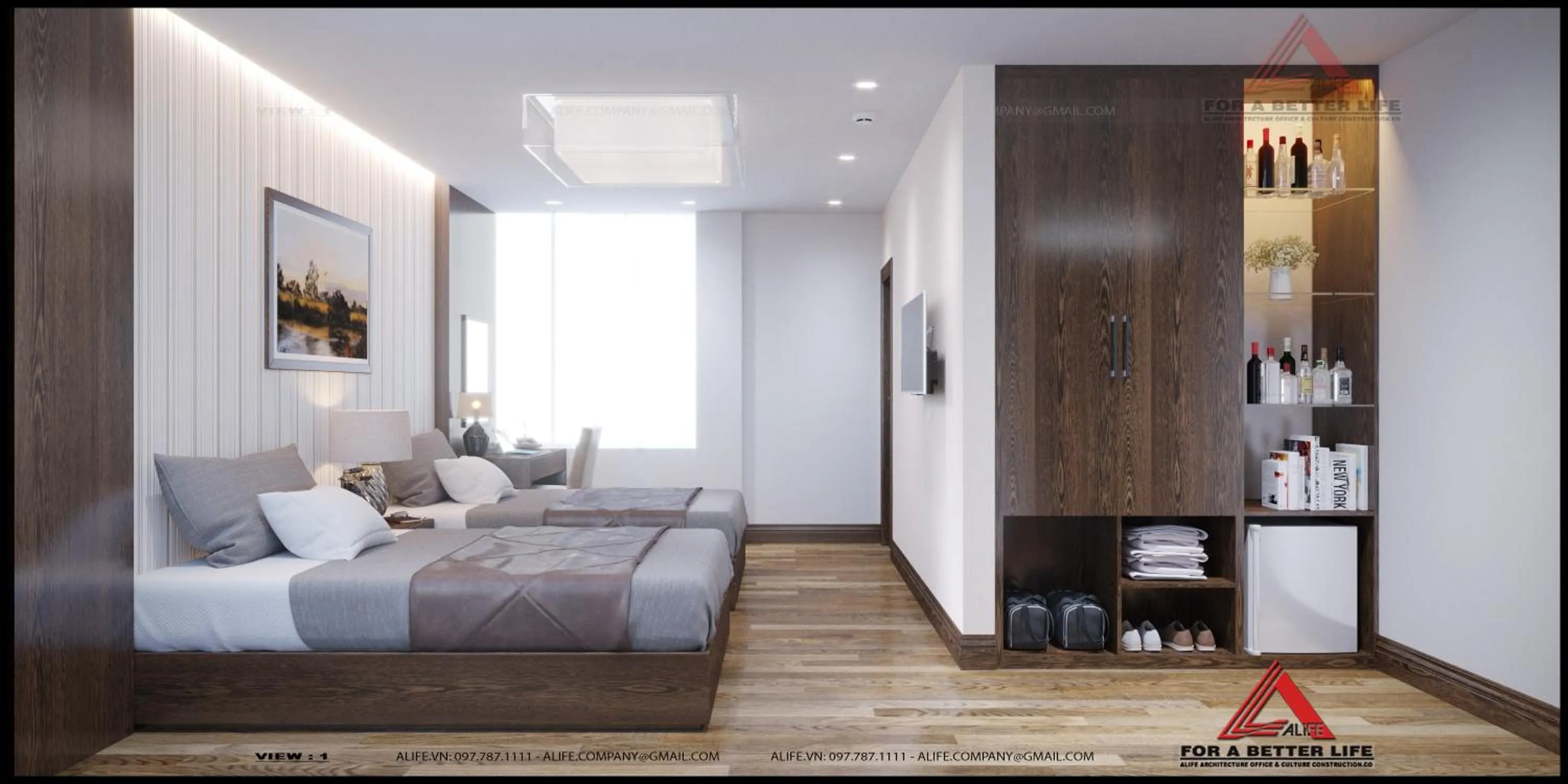 Bed in Van Giang Hotel