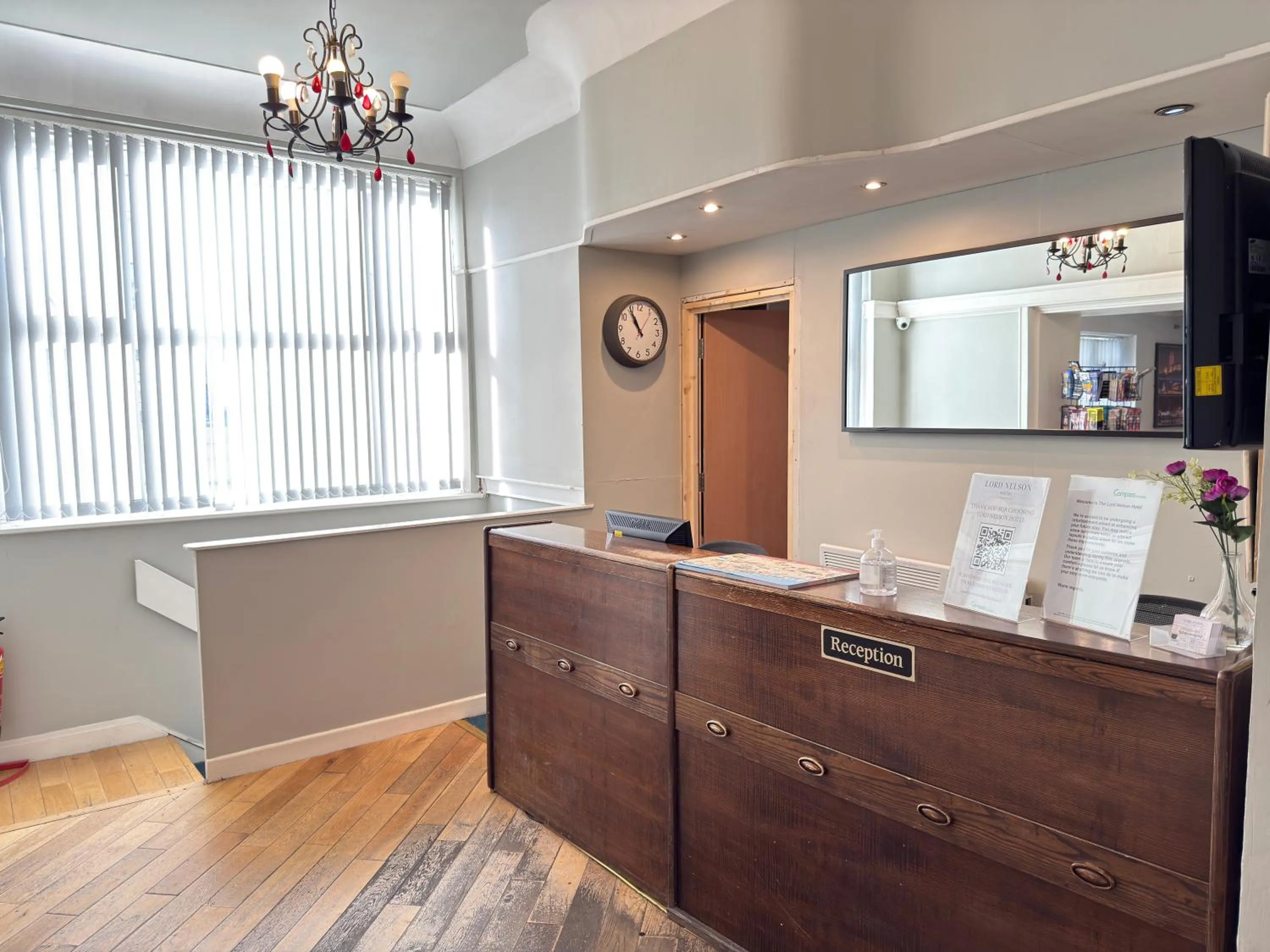 Lobby or reception in Lord Nelson Hotel by Compass Hospitality