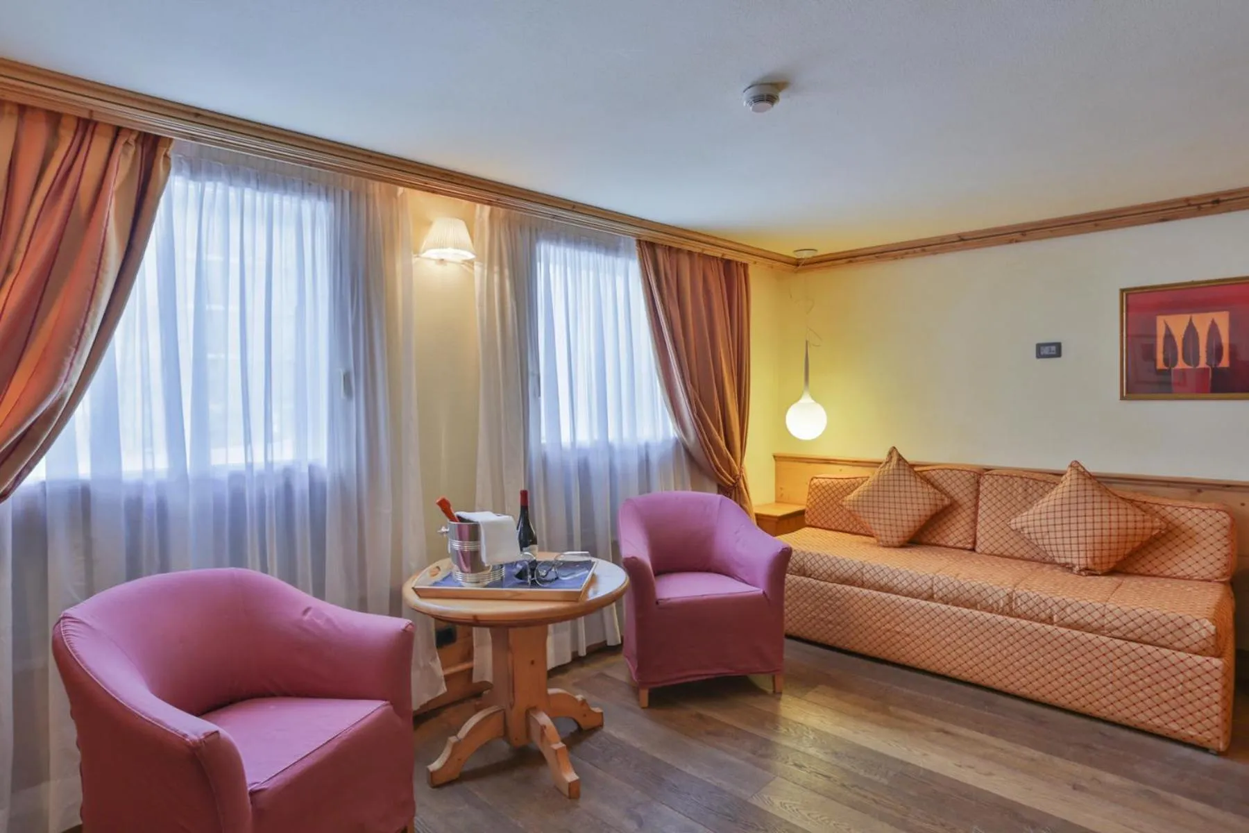 Living room in Sertorelli Sporthotel