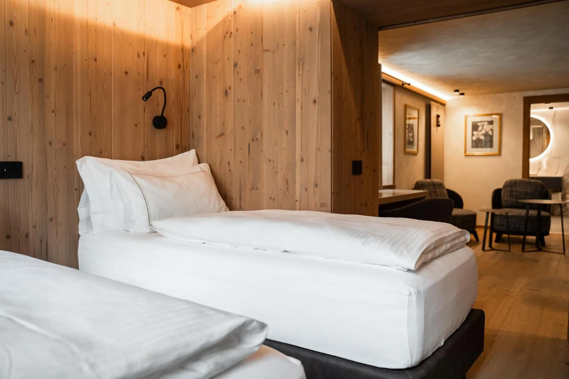 Bed in Sertorelli Sporthotel