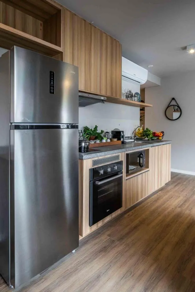 Communal kitchen in Noon Vila Madalena