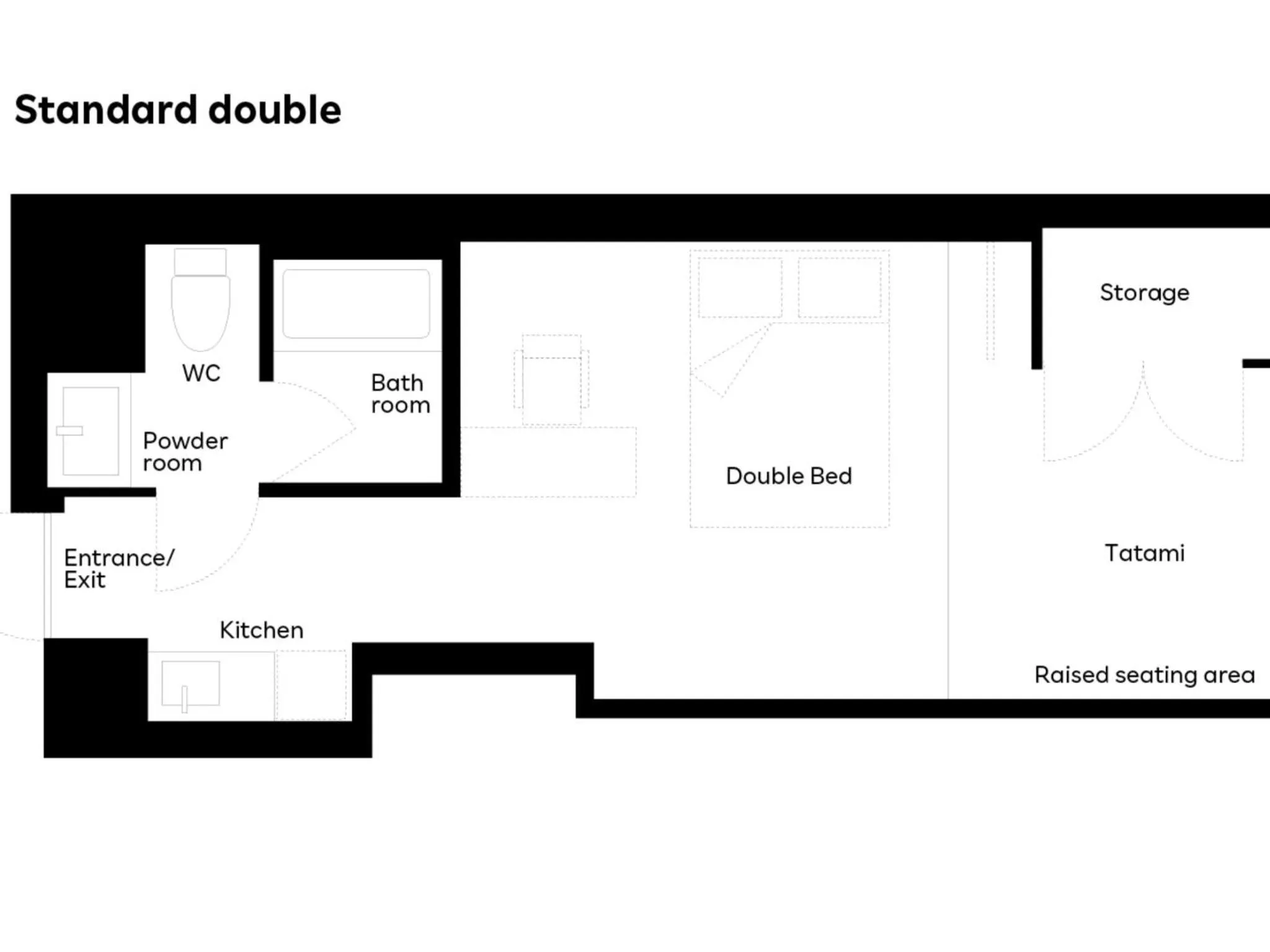 Rakuten STAY Kokura Station Standard Double Room