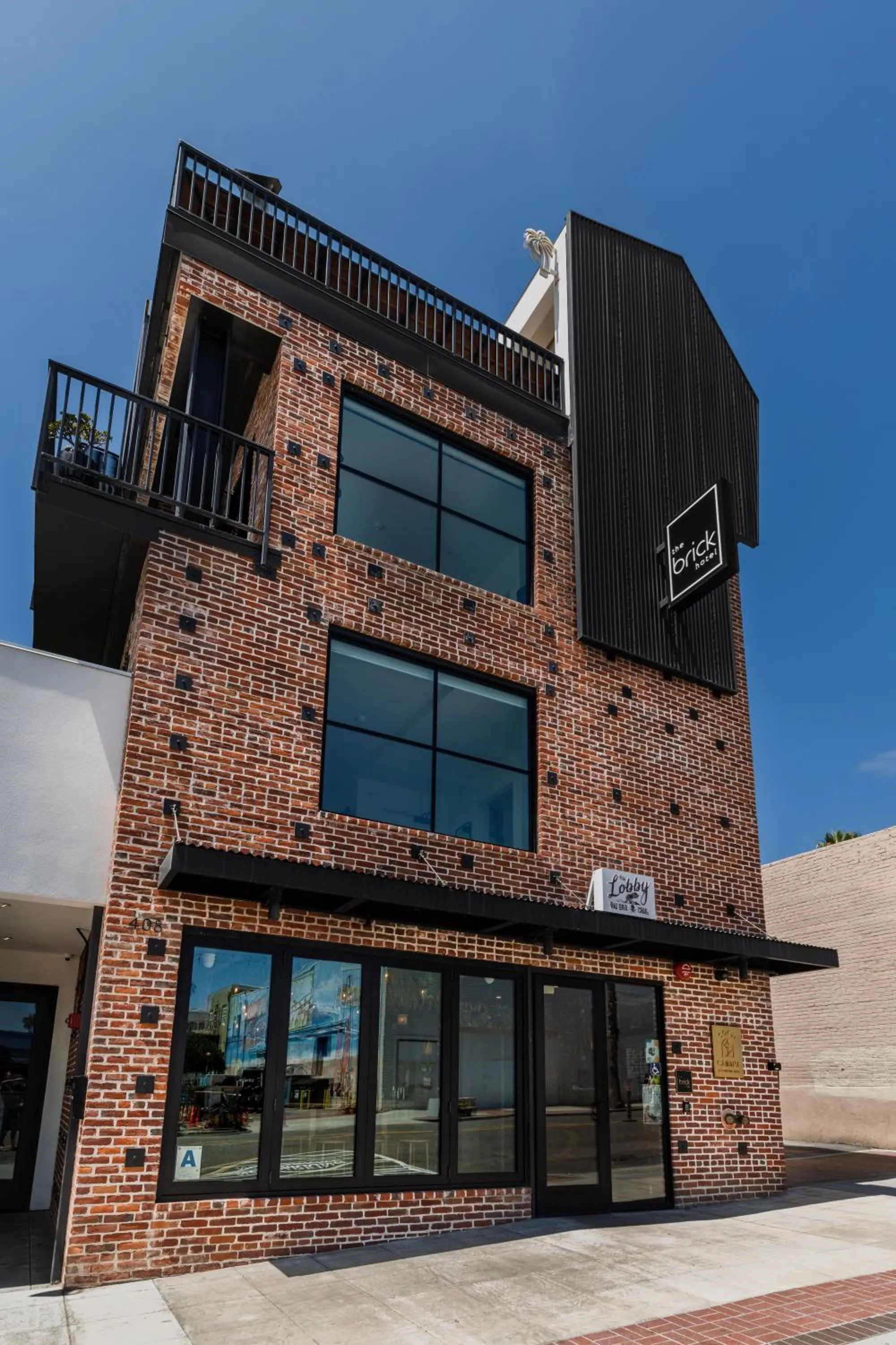 Property building in The Brick Boutique Hotel