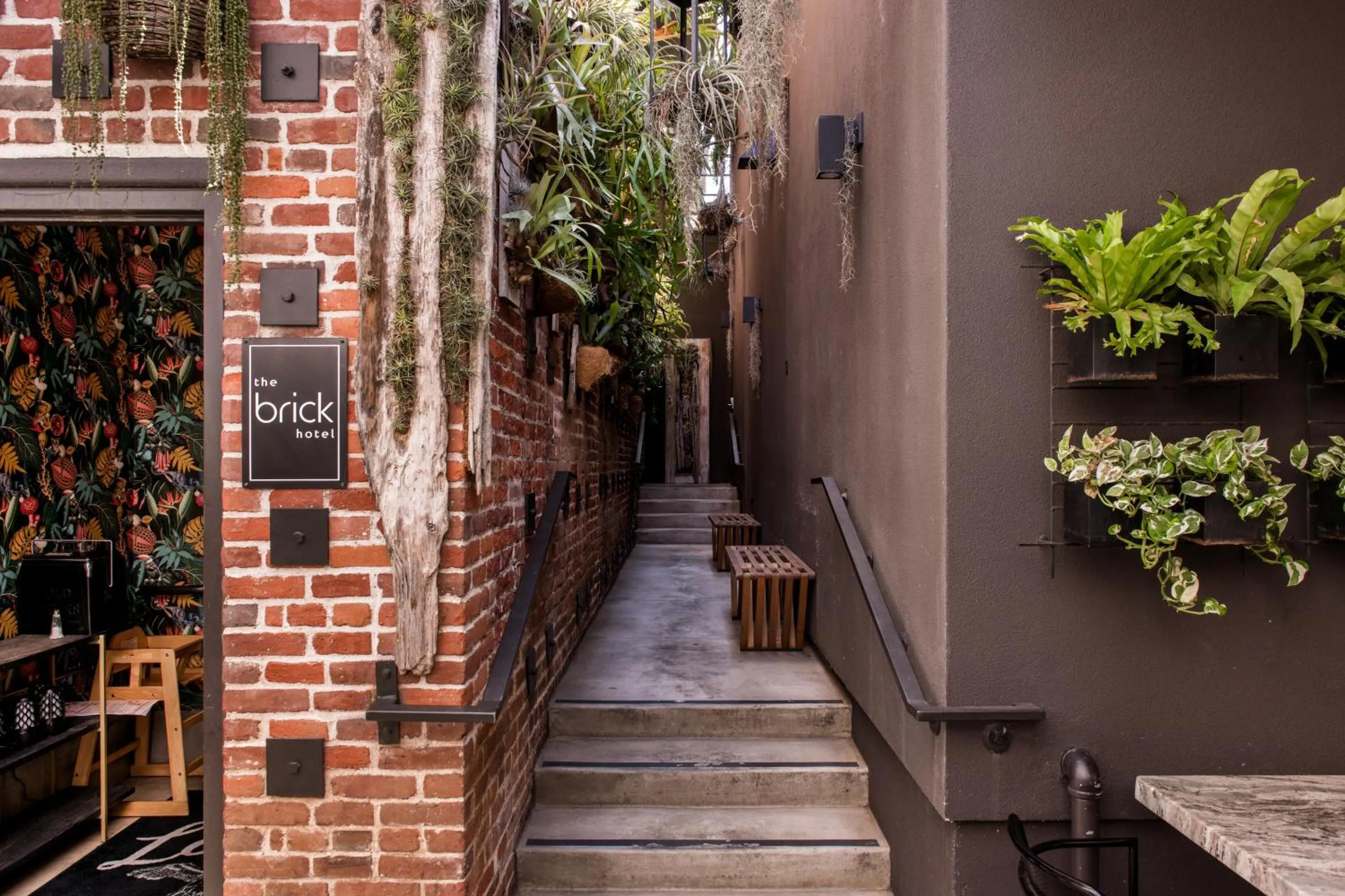 Property building in The Brick Boutique Hotel