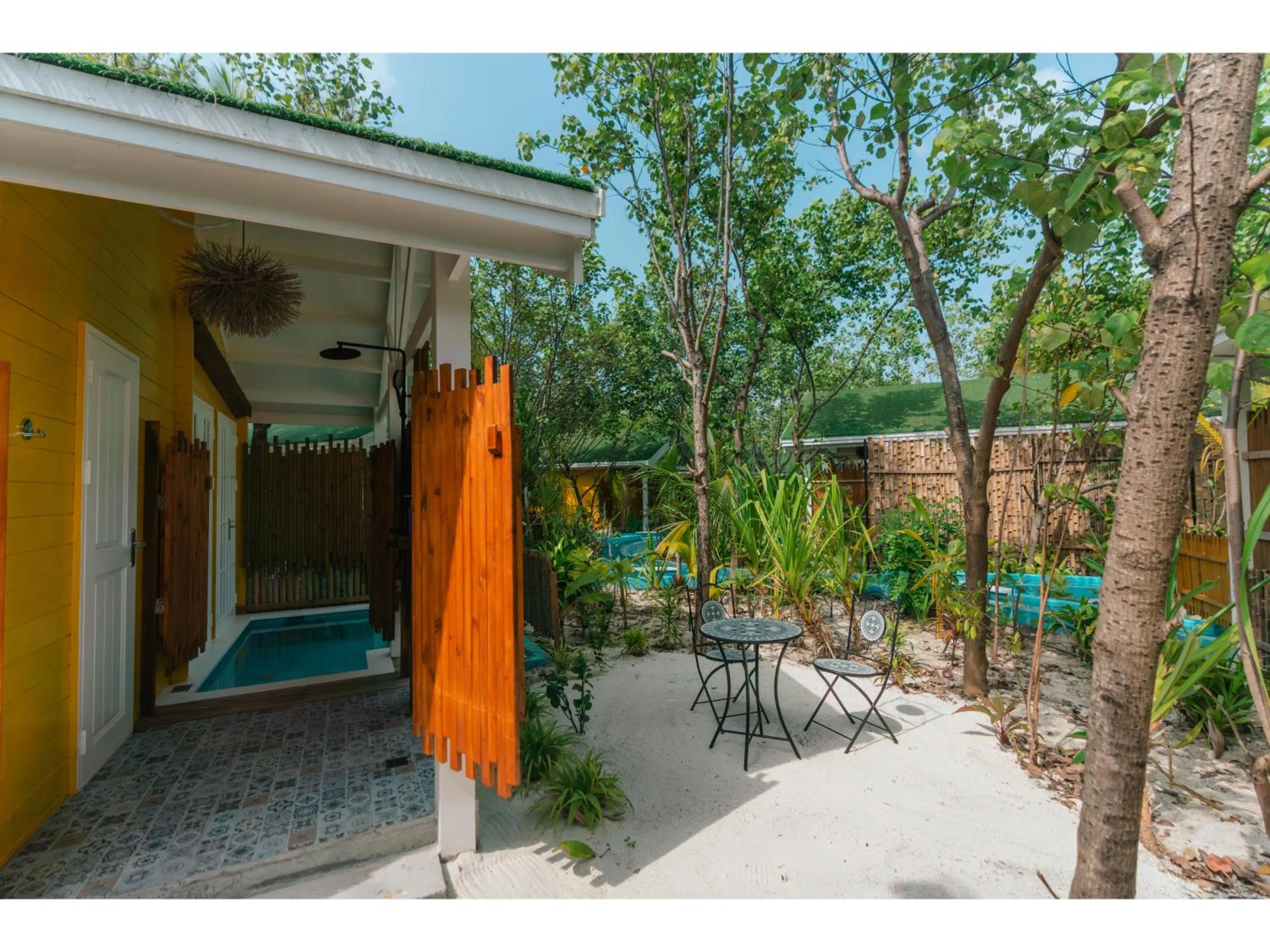 Patio in Oaga Art Resort Maldives - All Inclusive