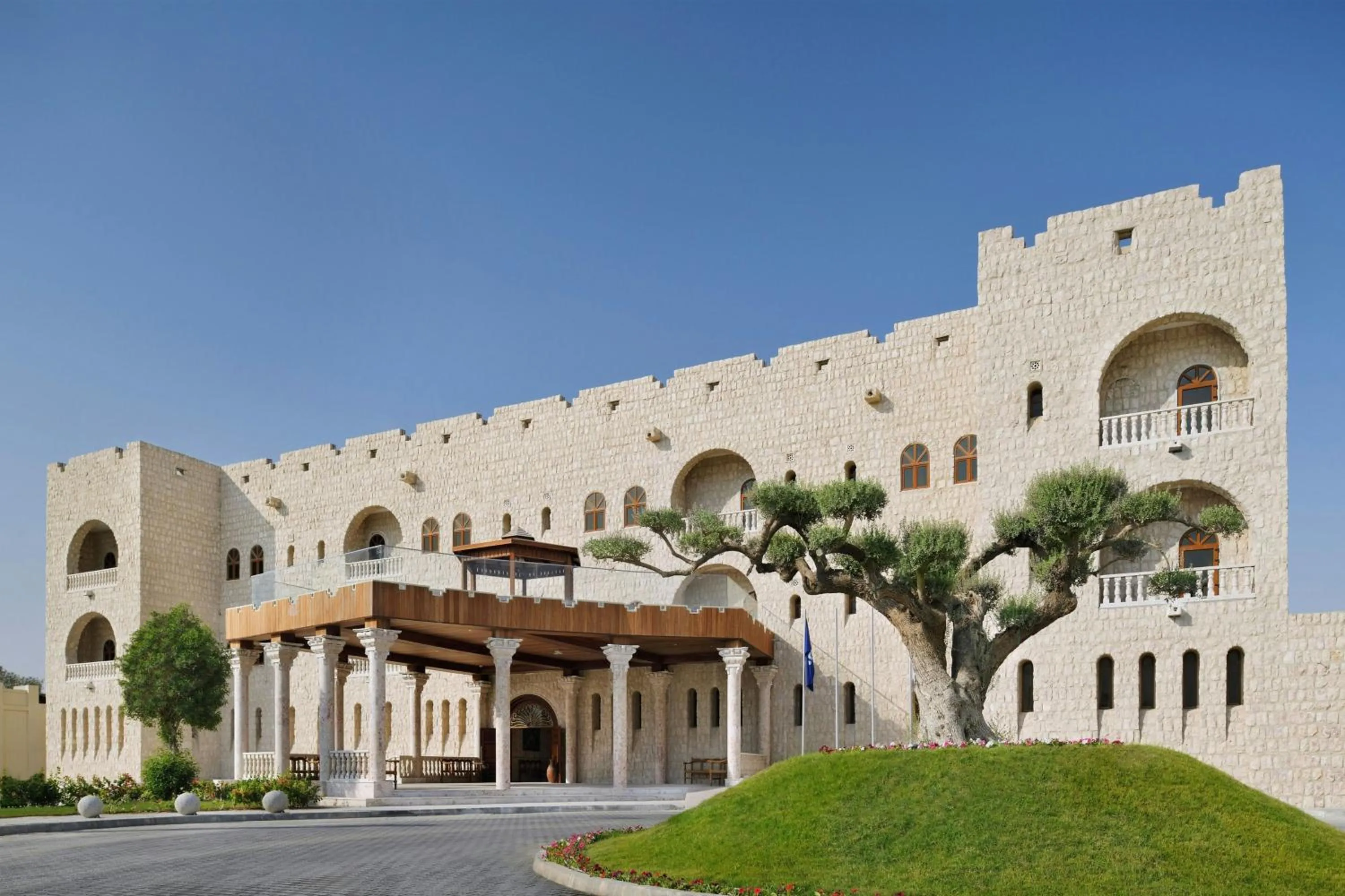 Property building in Al Samriya Hotel, Doha, Autograph Collection