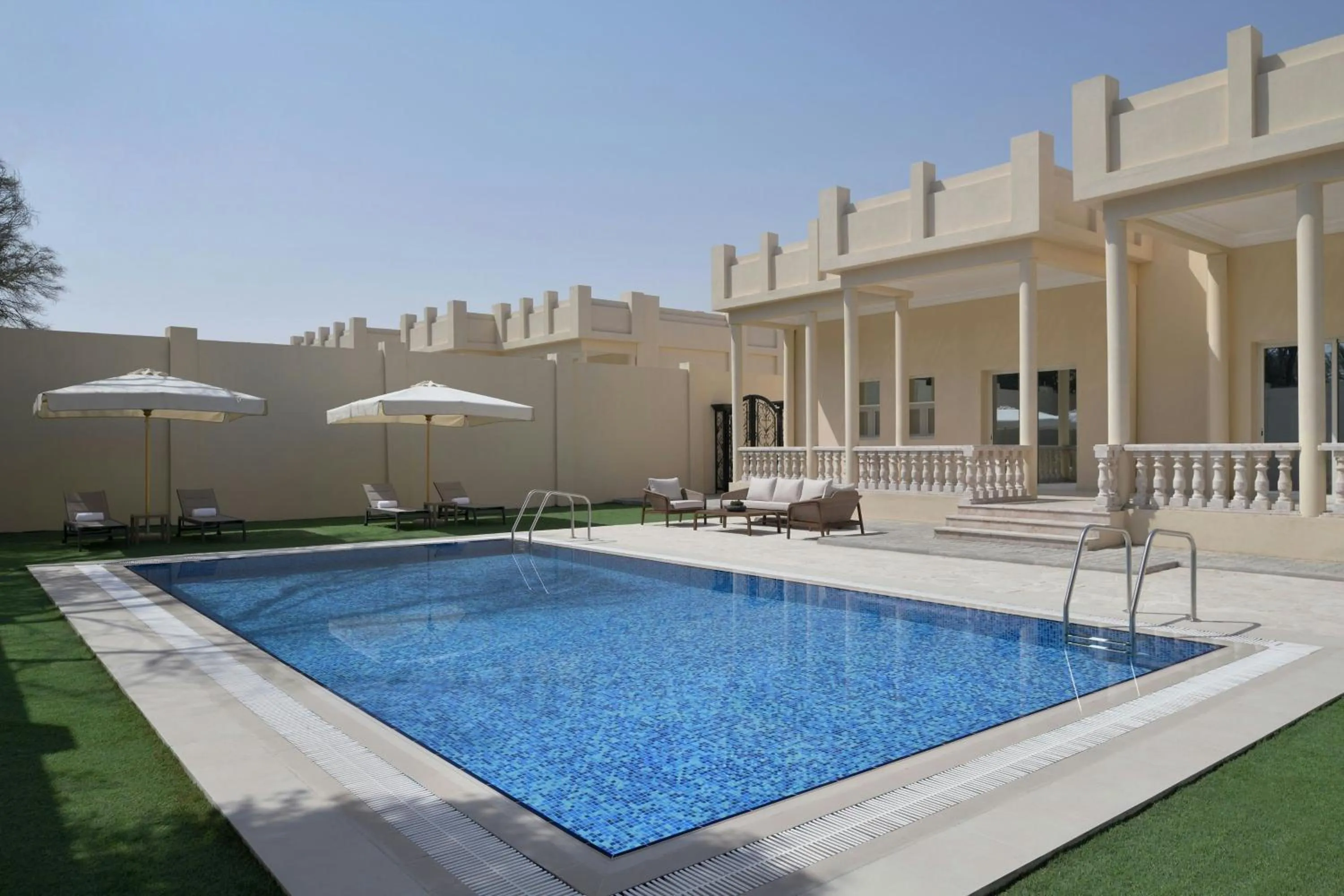 Swimming pool in Al Samriya Hotel, Doha, Autograph Collection
