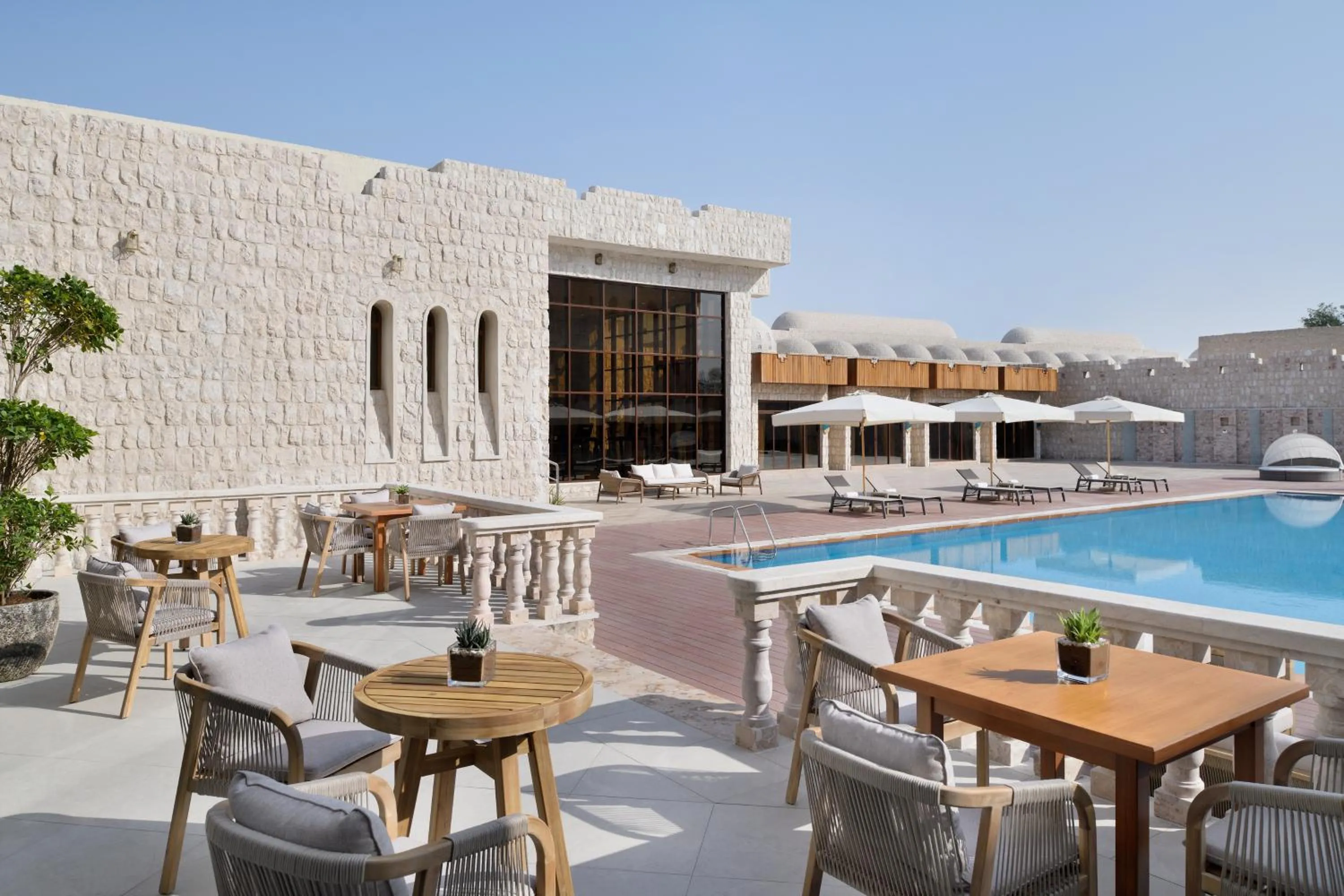 Balcony/Terrace in Al Samriya Hotel, Doha, Autograph Collection