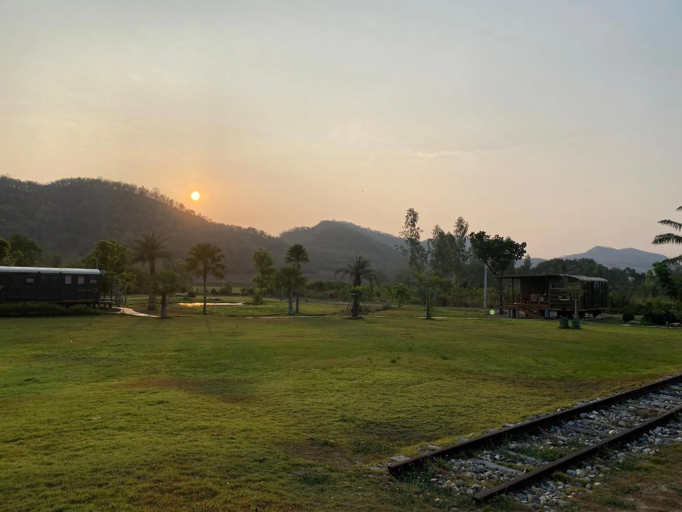 Sunrise in Nex Station Kanchanaburi