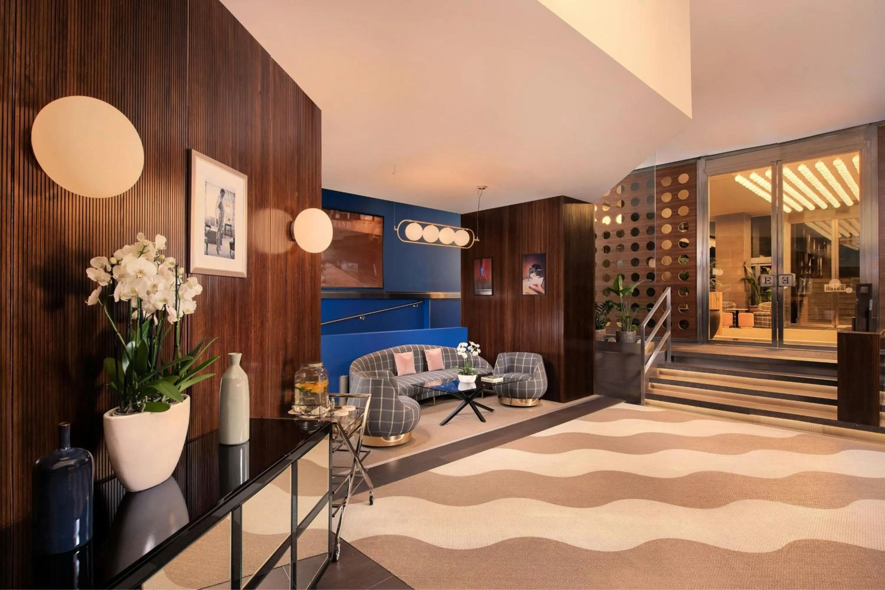 Lobby or reception, Bed in Hotel Ercilla de Bilbao, Autograph Collection