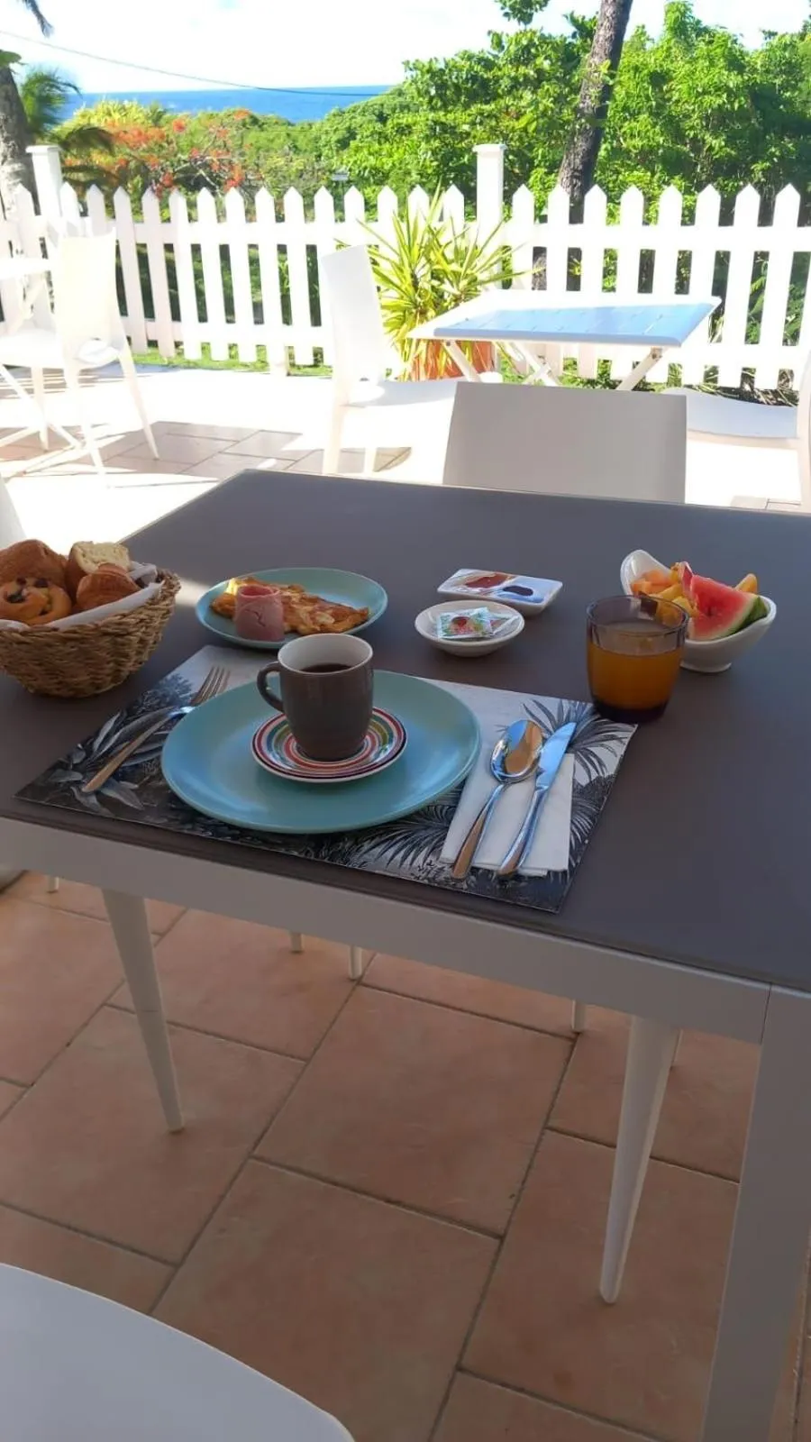 Breakfast in Le M Hotel Marie Galante