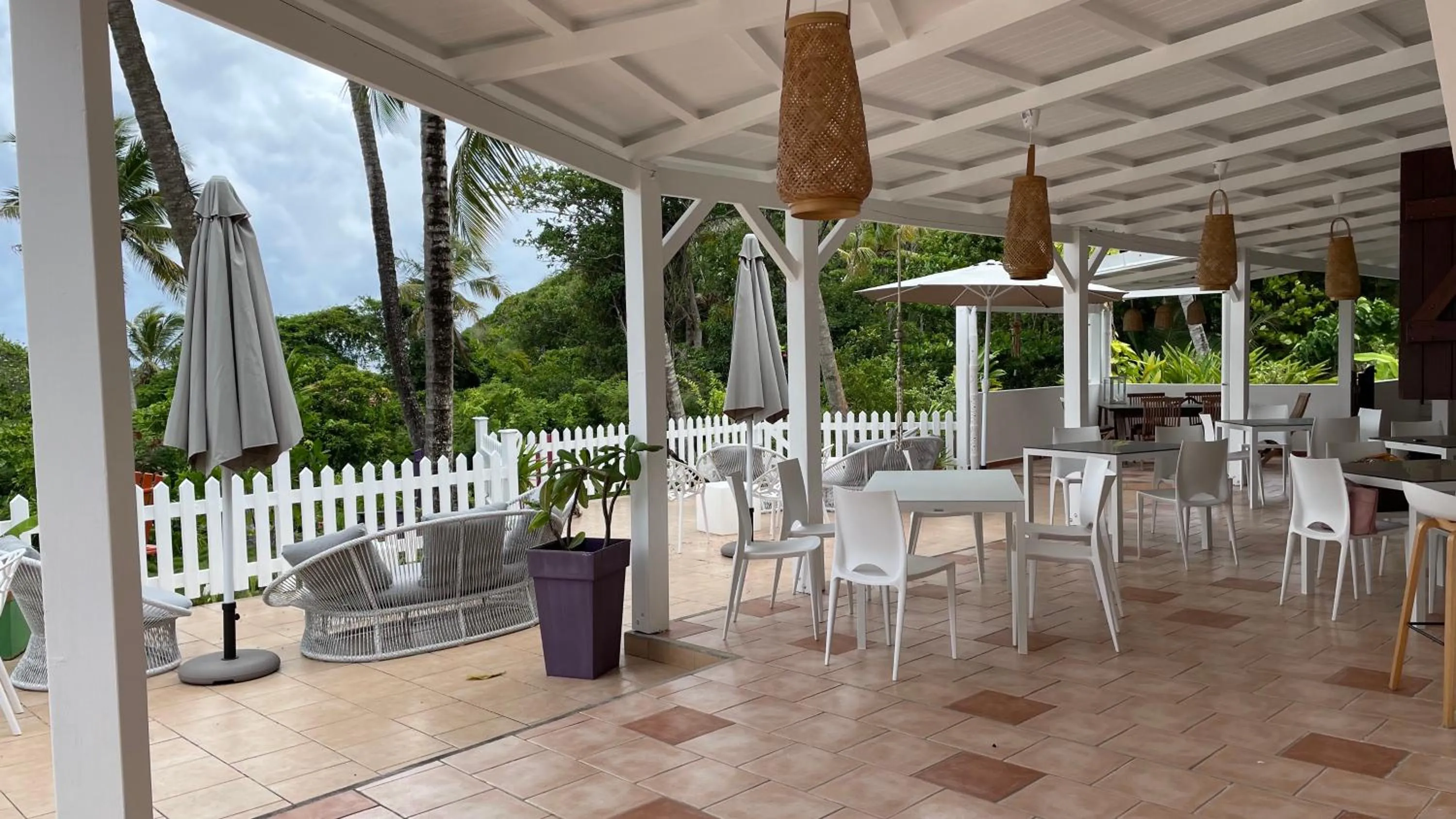 Patio in Le M Hotel Marie Galante