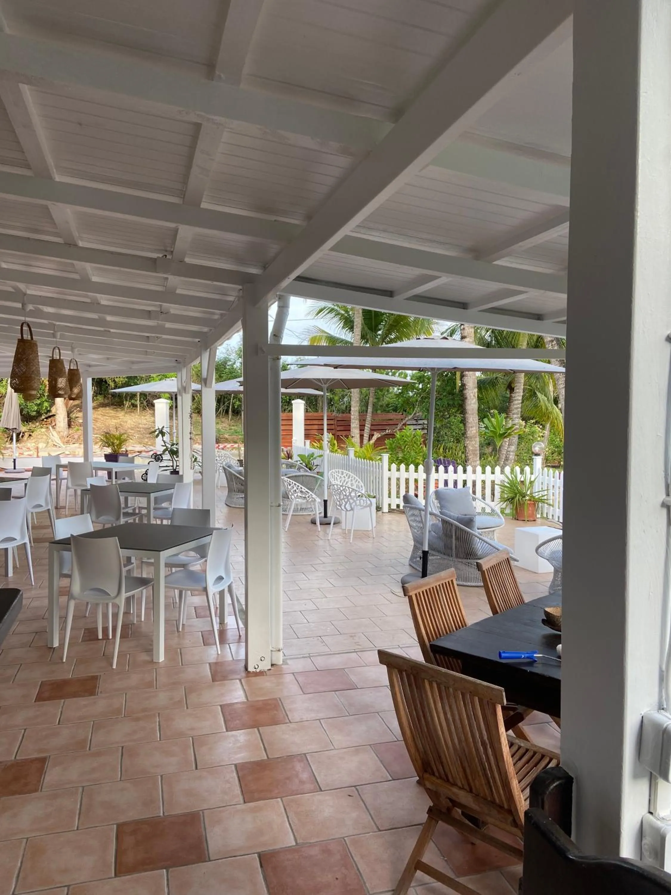 Patio in Le M Hotel Marie Galante