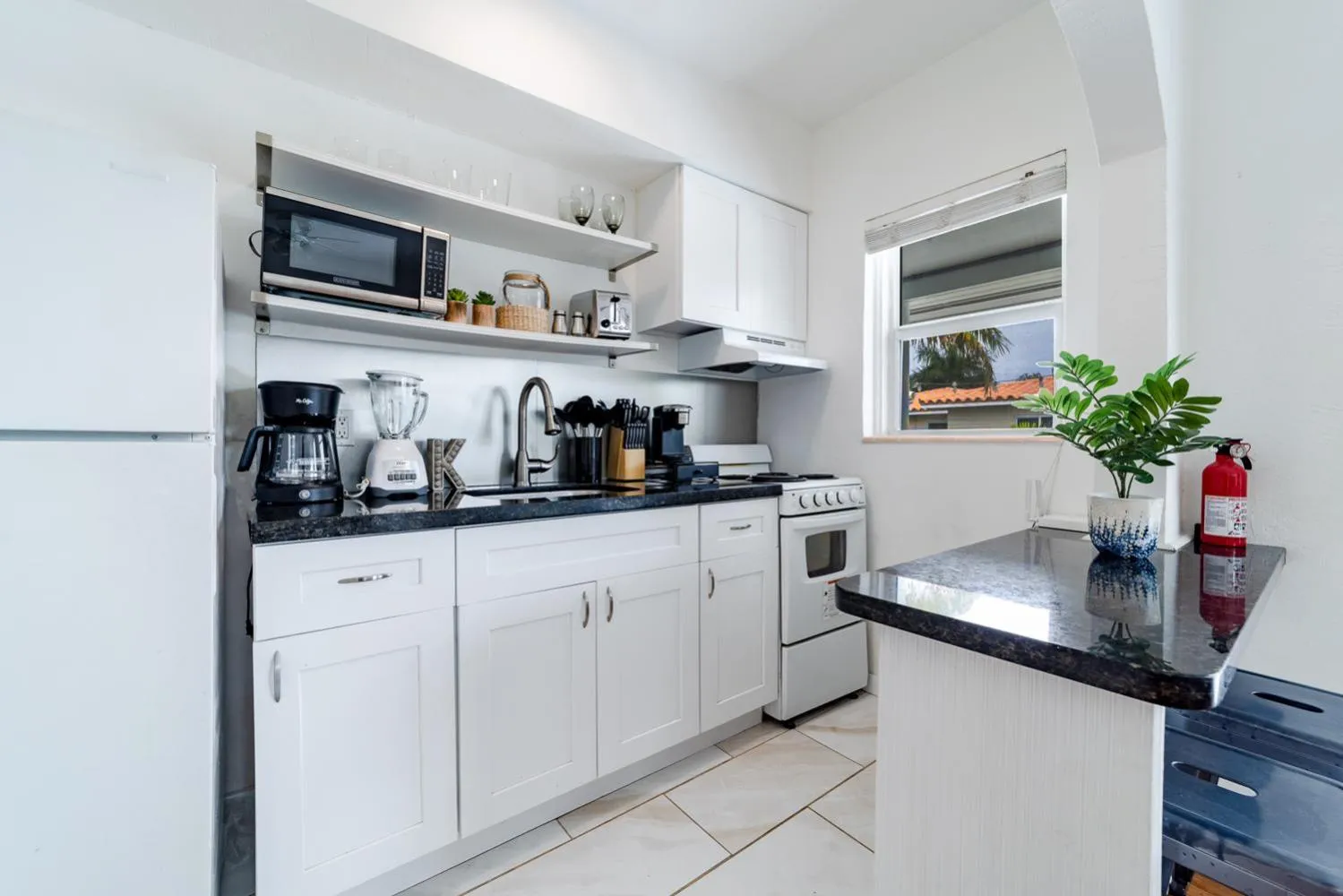 kitchen in The Blue Parrot