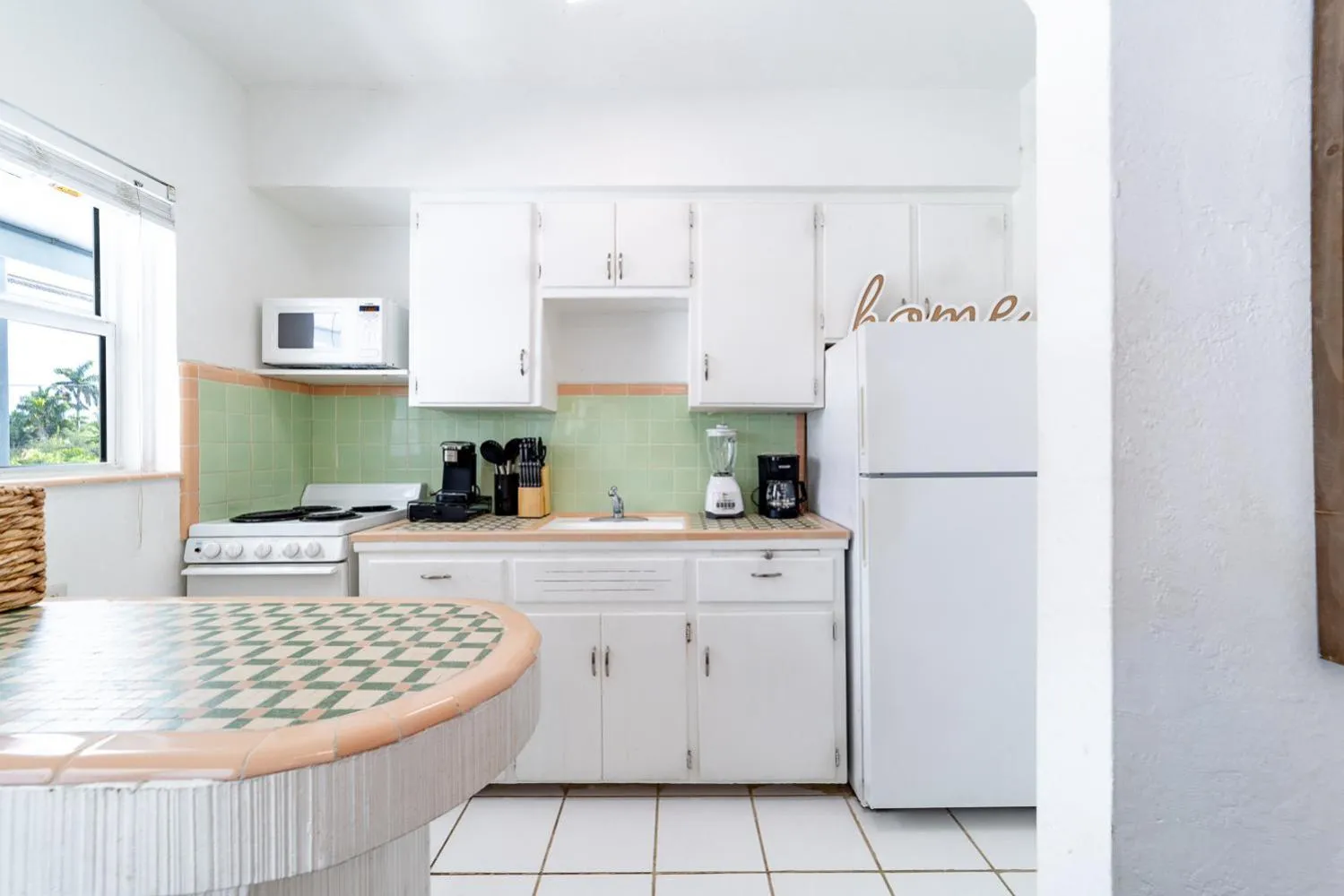 kitchen in The Blue Parrot