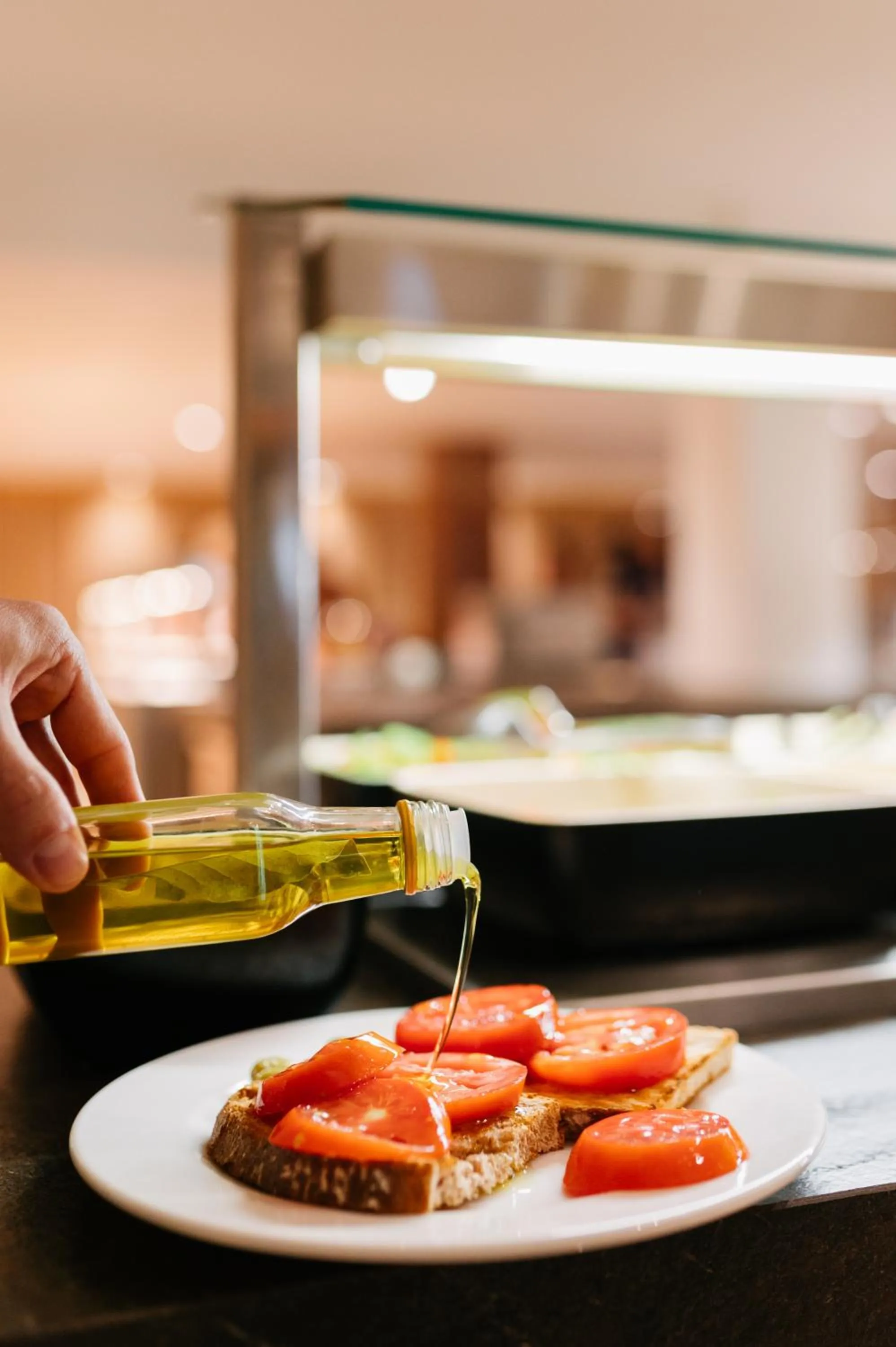 Food in tent Bahia de Palma
