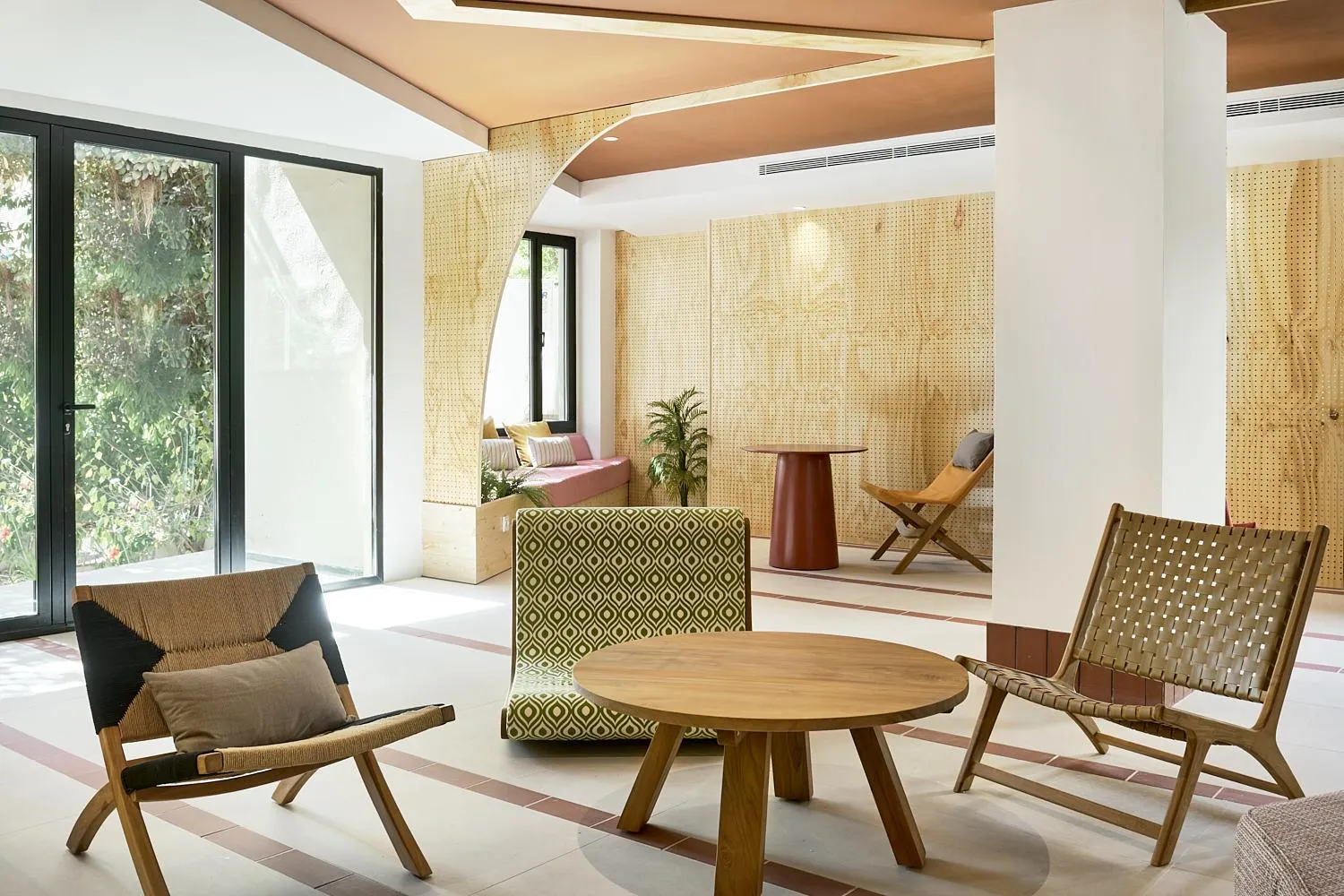 Living room in tent Bahia de Palma