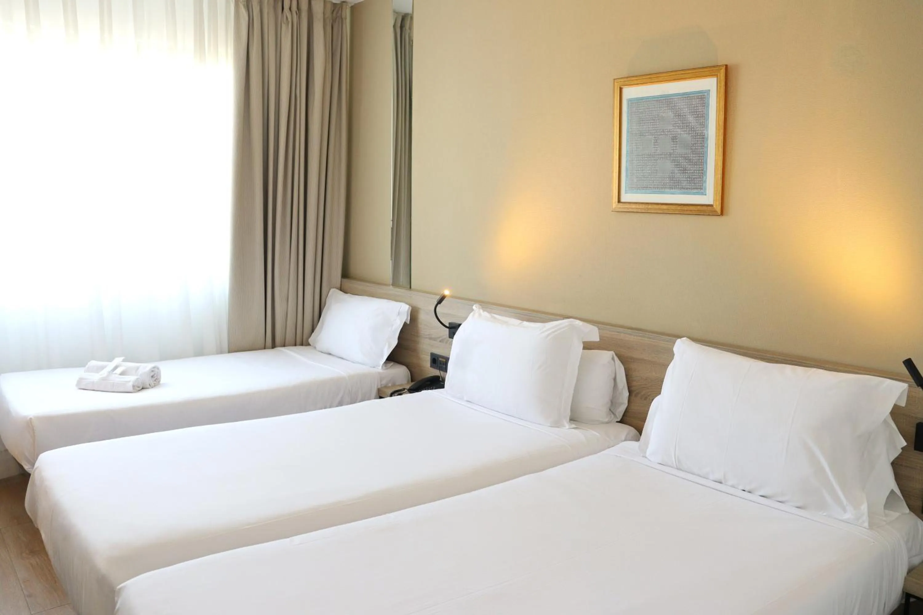 Bed in Eurohotel Diagonal Port