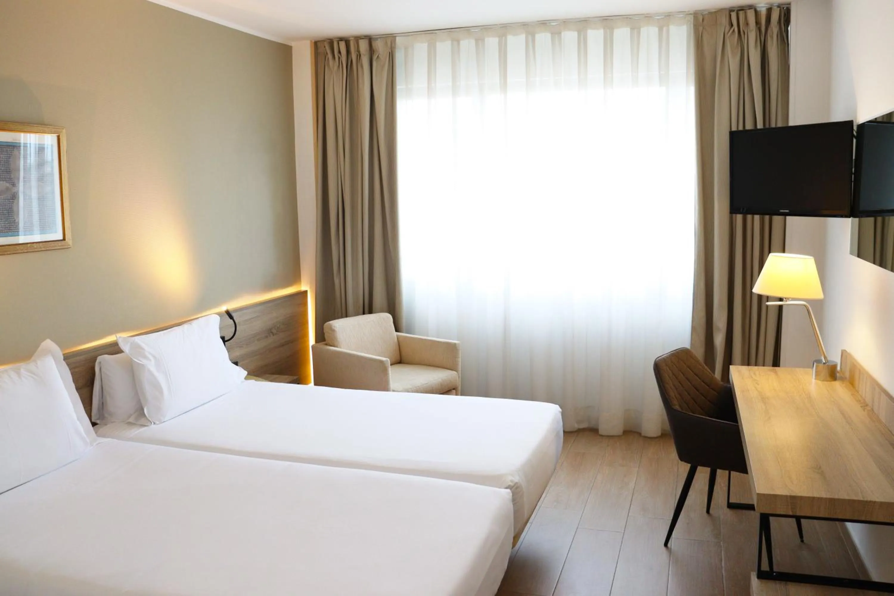 Bed in Eurohotel Diagonal Port