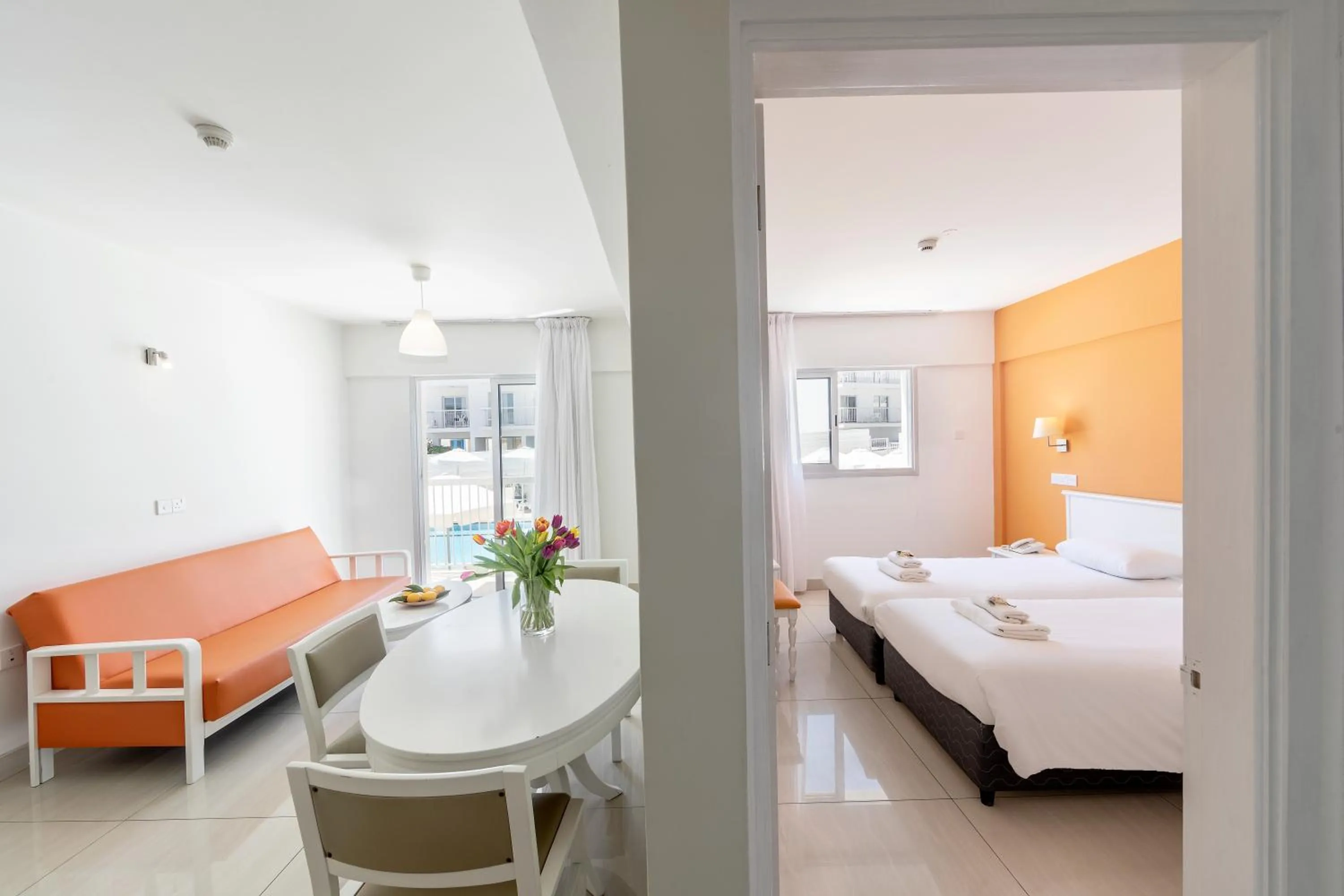 Bed in Mia Hotel Apartment