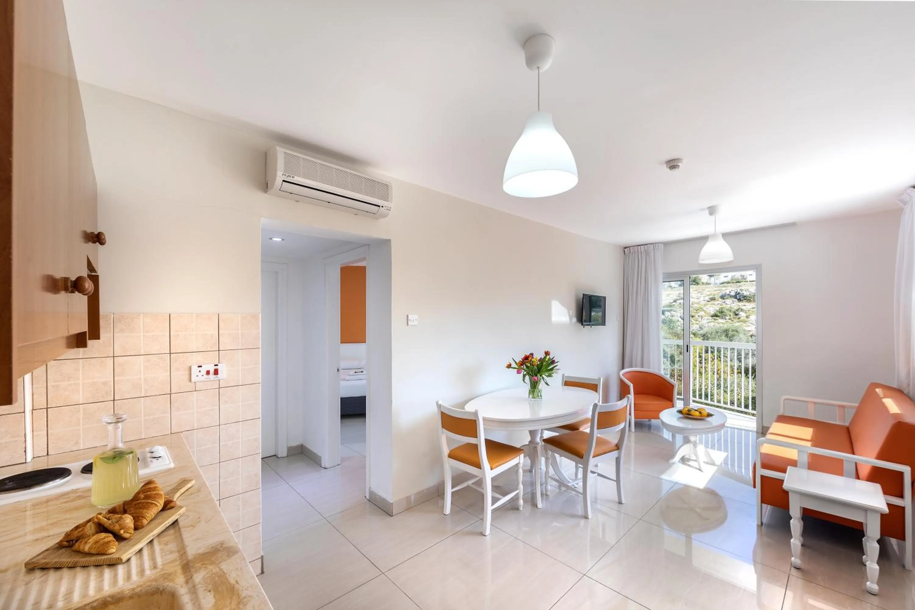 Seating area in Mia Hotel Apartment