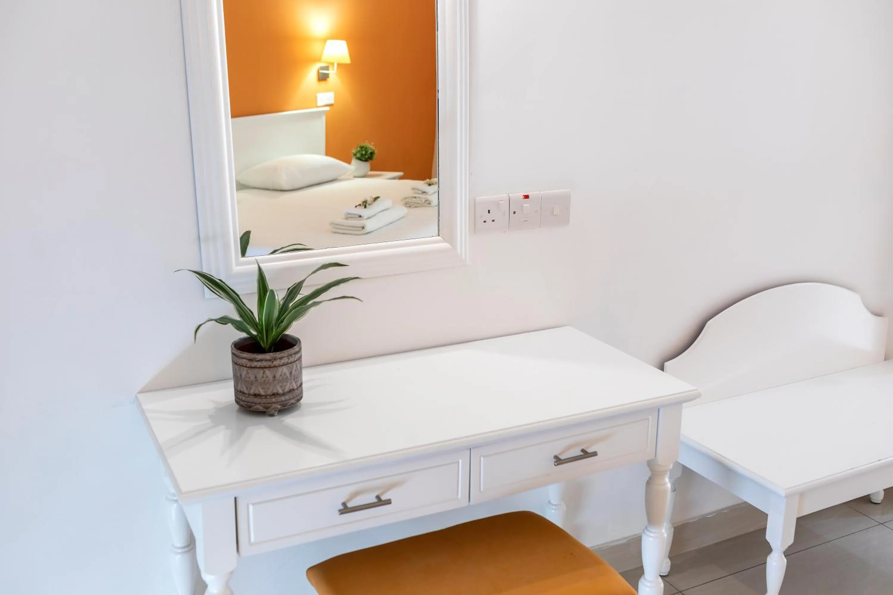 Decorative detail, Bed in Mia Hotel Apartment