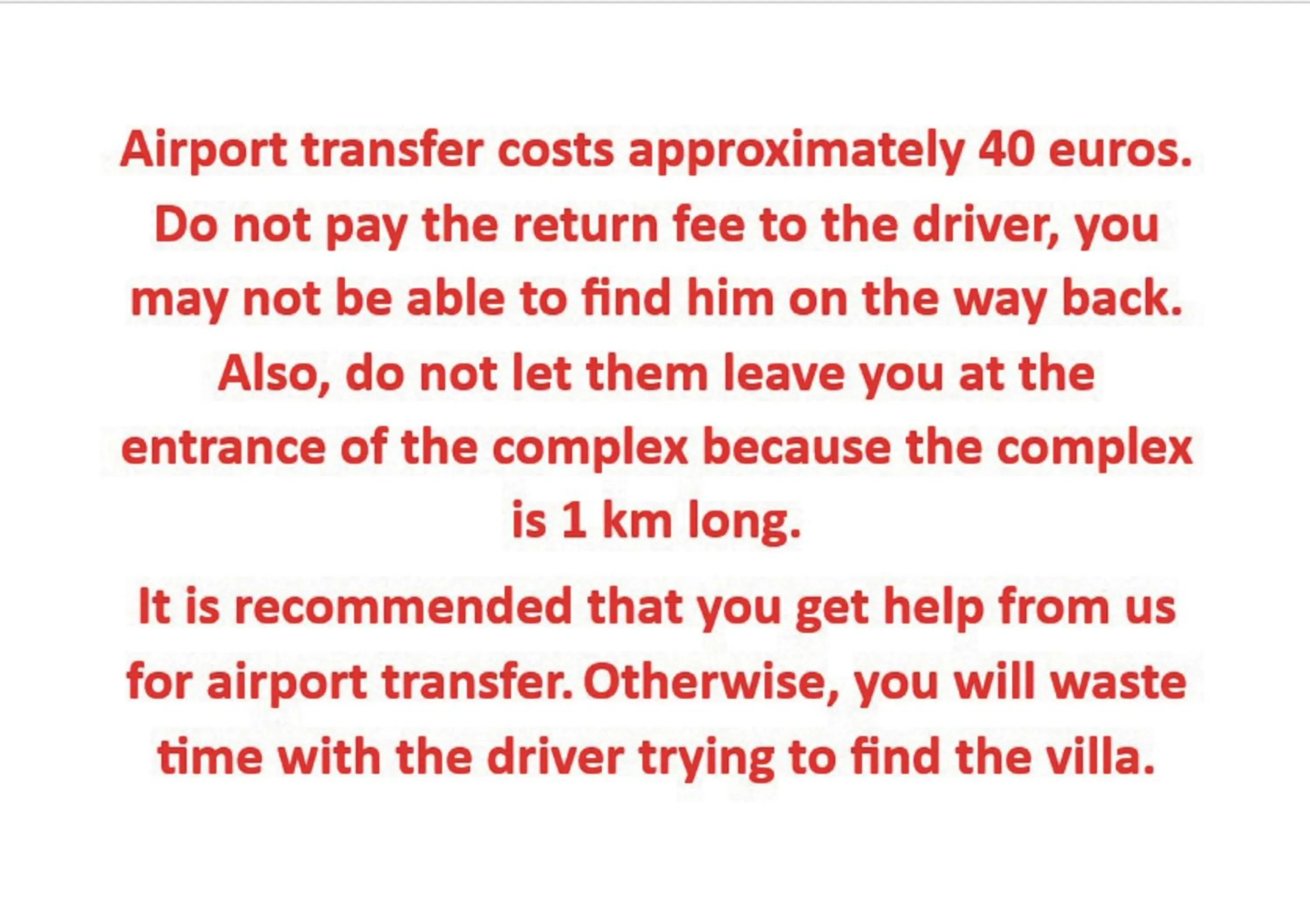 Text overlay in Paradise Town Villa Majesty