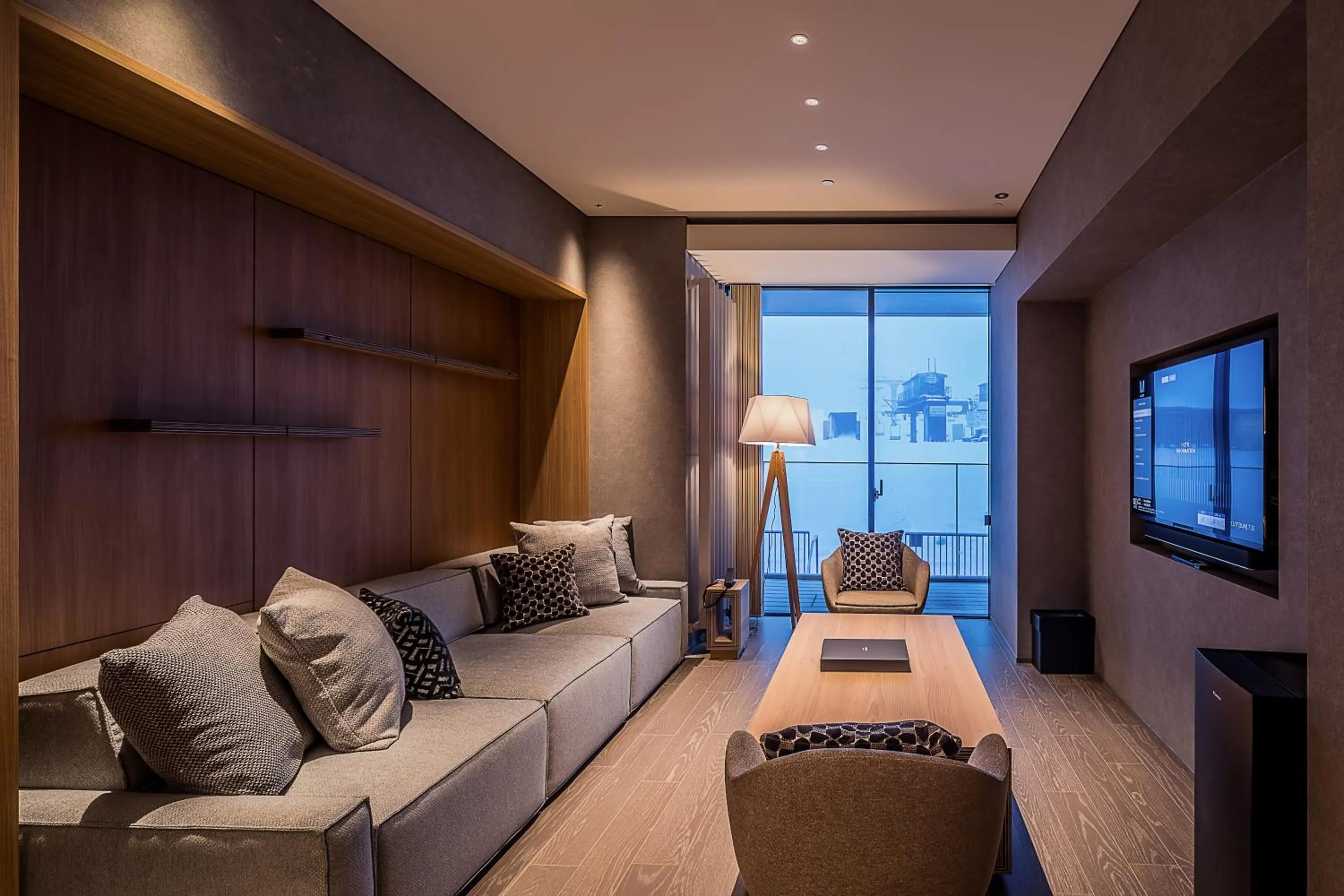 Seating area in MUWA NISEKO