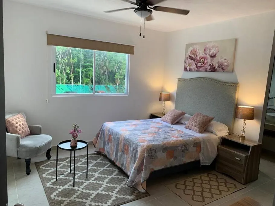 Bed in Hermoso apartamento piscina, céntrico, área libre.