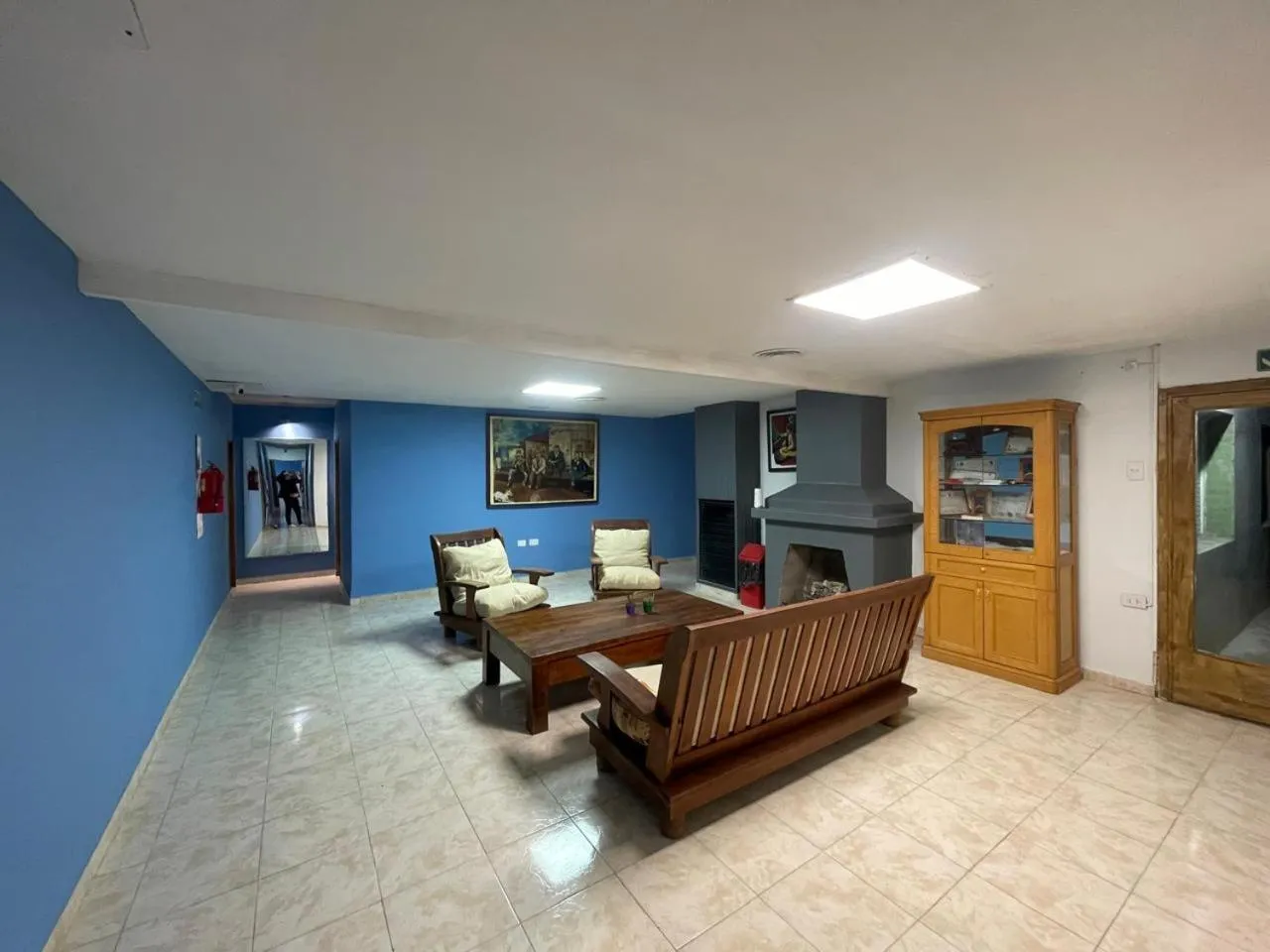 Seating area in Hostel Danny