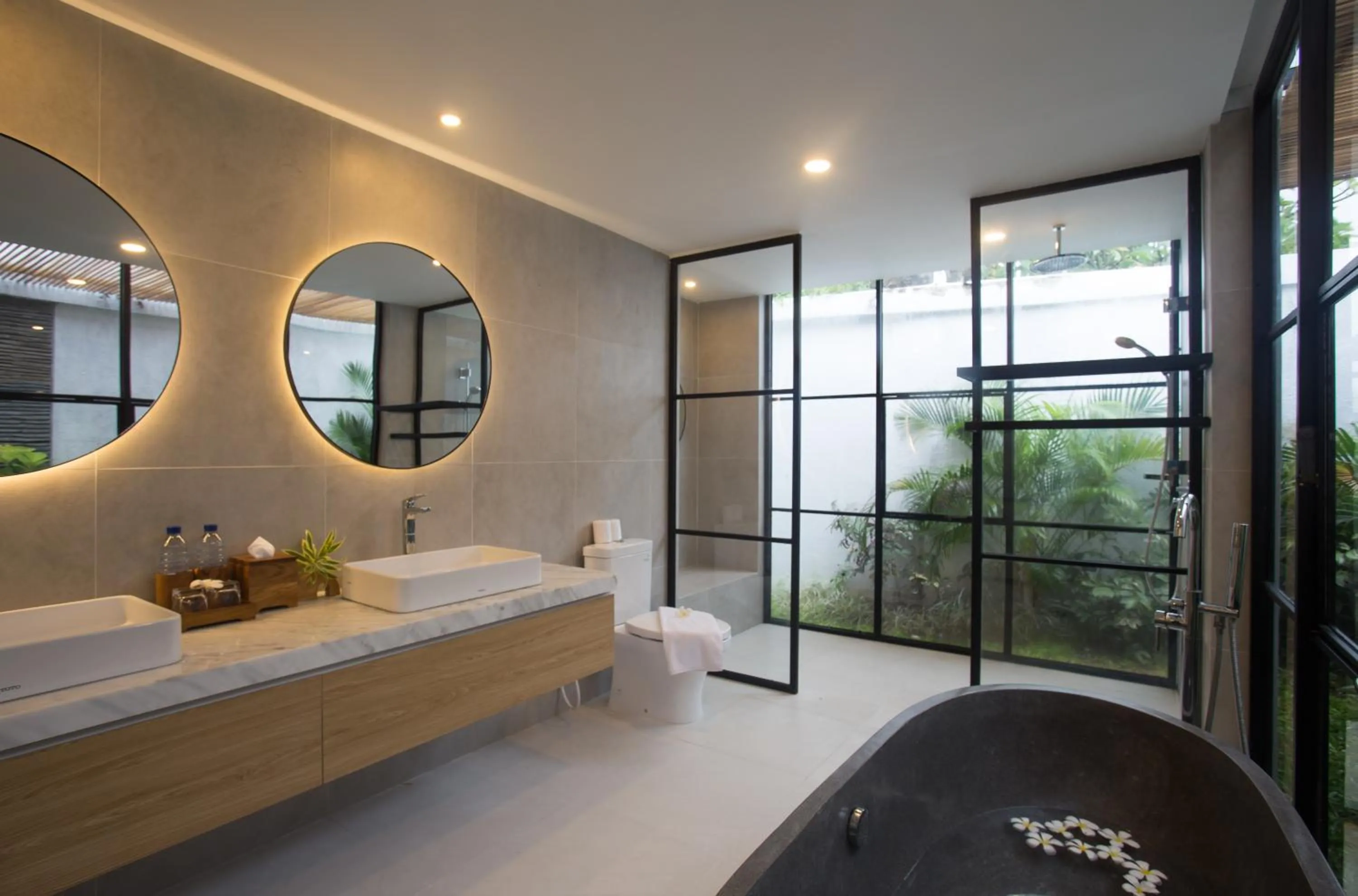 Bathroom, Bed in The Kon's Villa Bali Seminyak