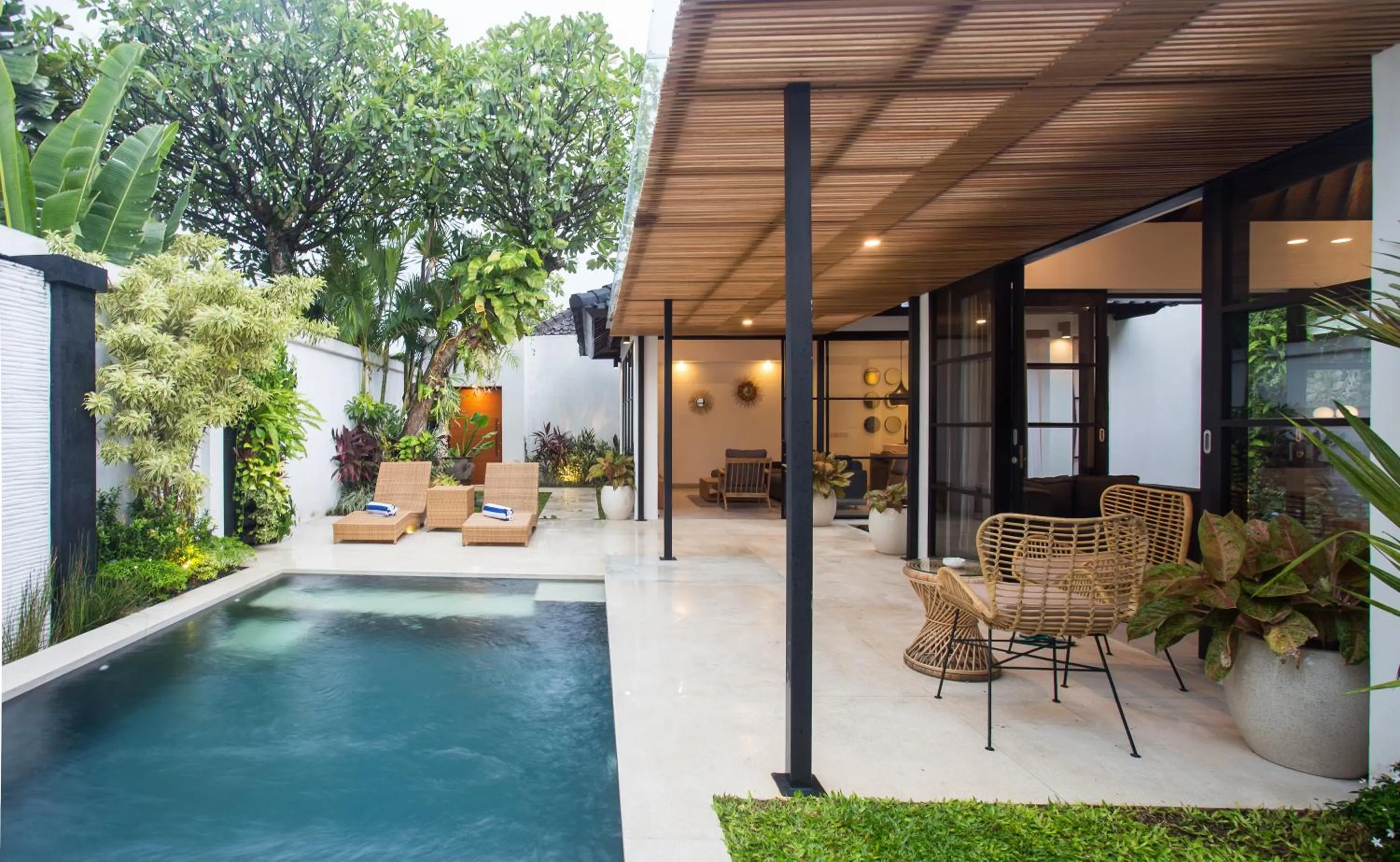 Patio in The Kon's Villa Bali Seminyak