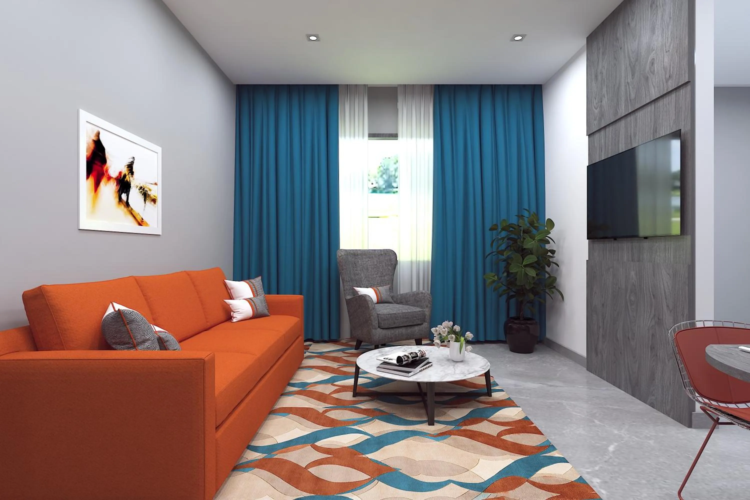 Living room in Zone By The Park Pathankot