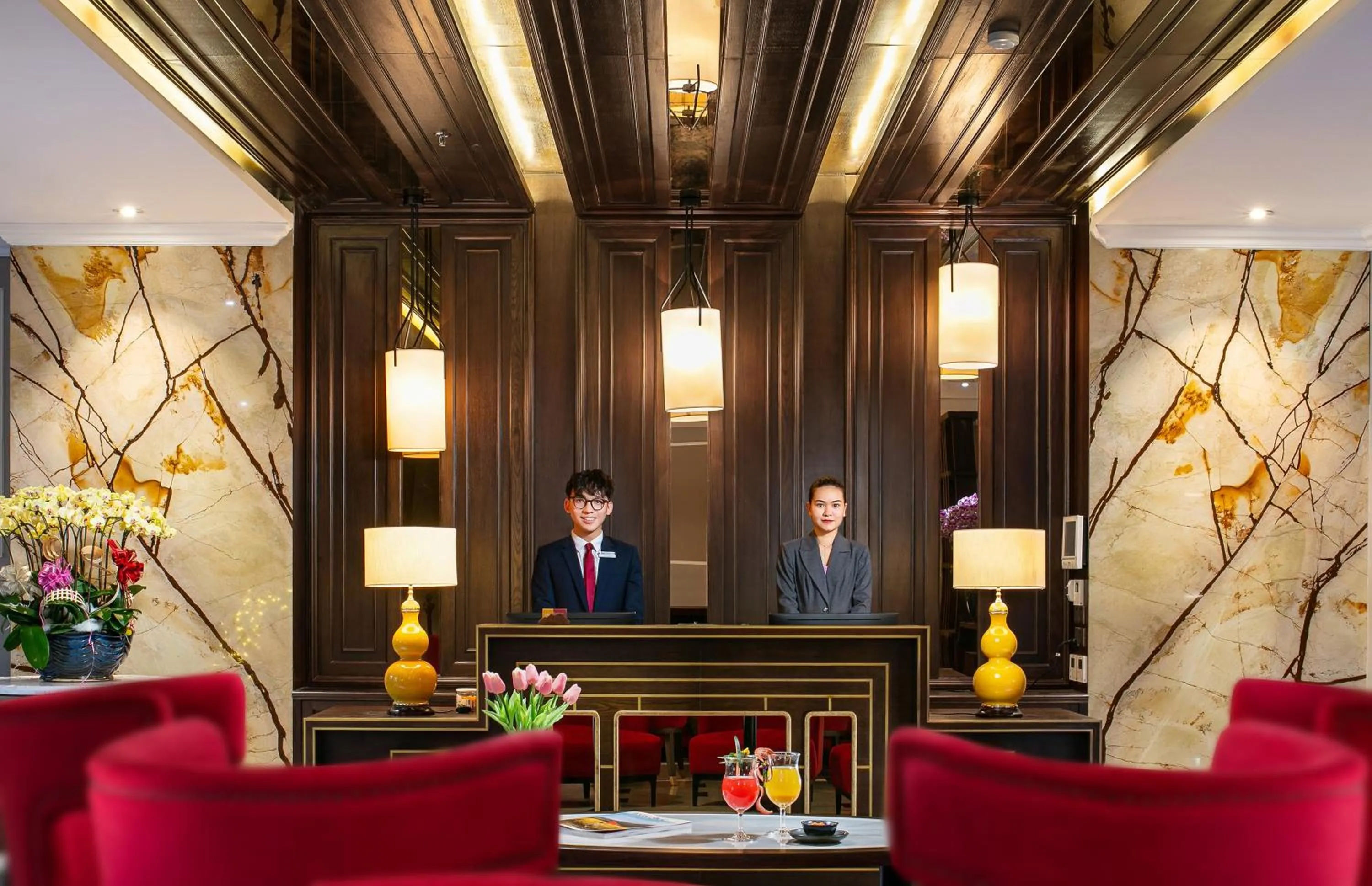 Lobby or reception in Hanoi Lion Boutique Hotel & Spa