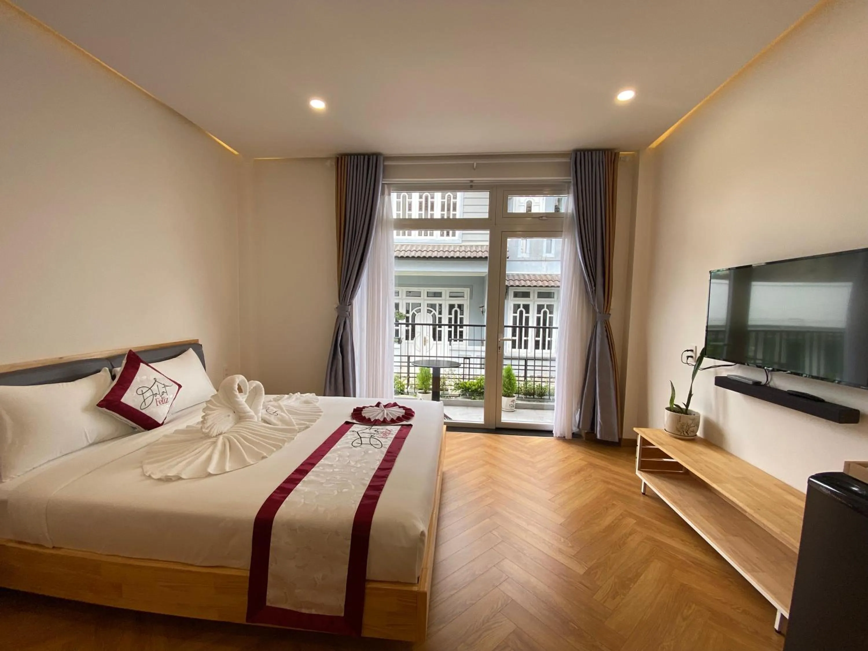 Bed in Feliz Dalat Homestay