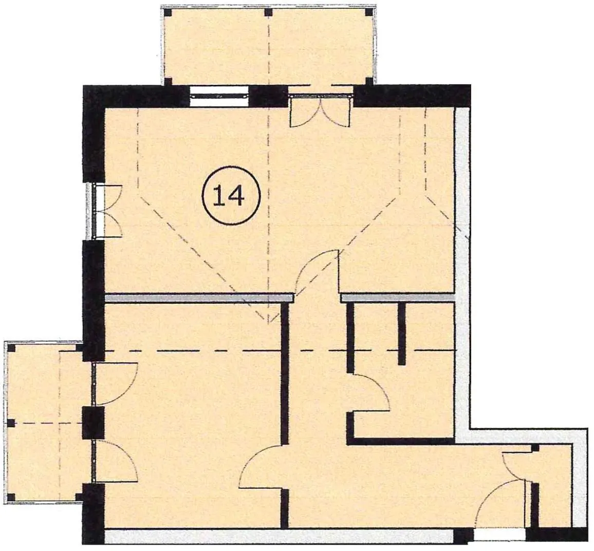 Floor plan in Villa Karina by Rujana