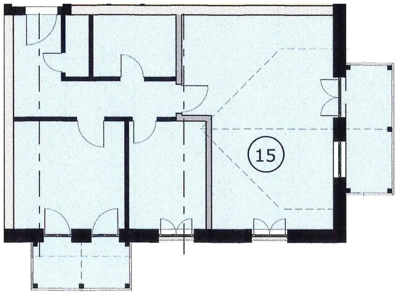 Floor plan in Villa Karina by Rujana