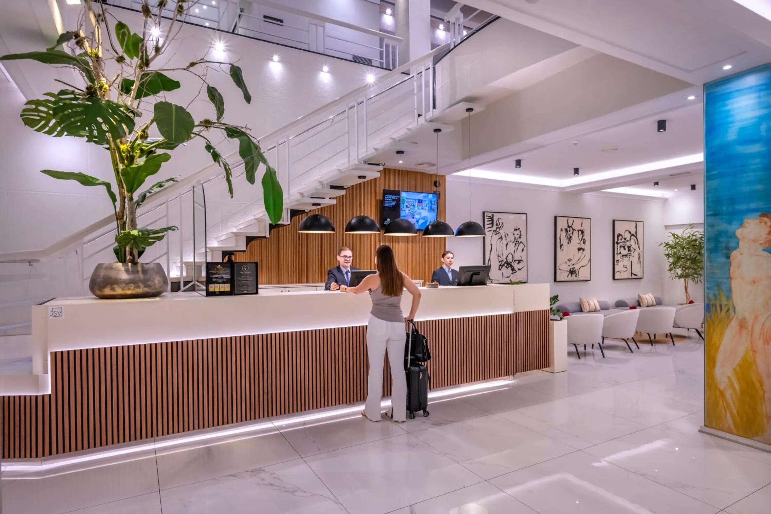 Lobby or reception in Hotel SERHS Rivoli Rambla