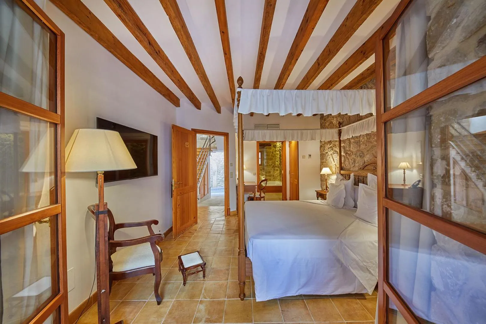 Photo of the whole room, Bed in Cas Comte Suites & Spa - Adults Only