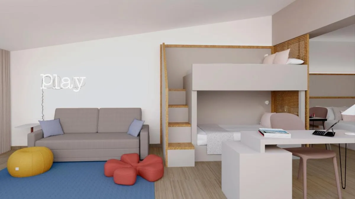 Bed in Hotel Vibra Cala Tarida-3SUP