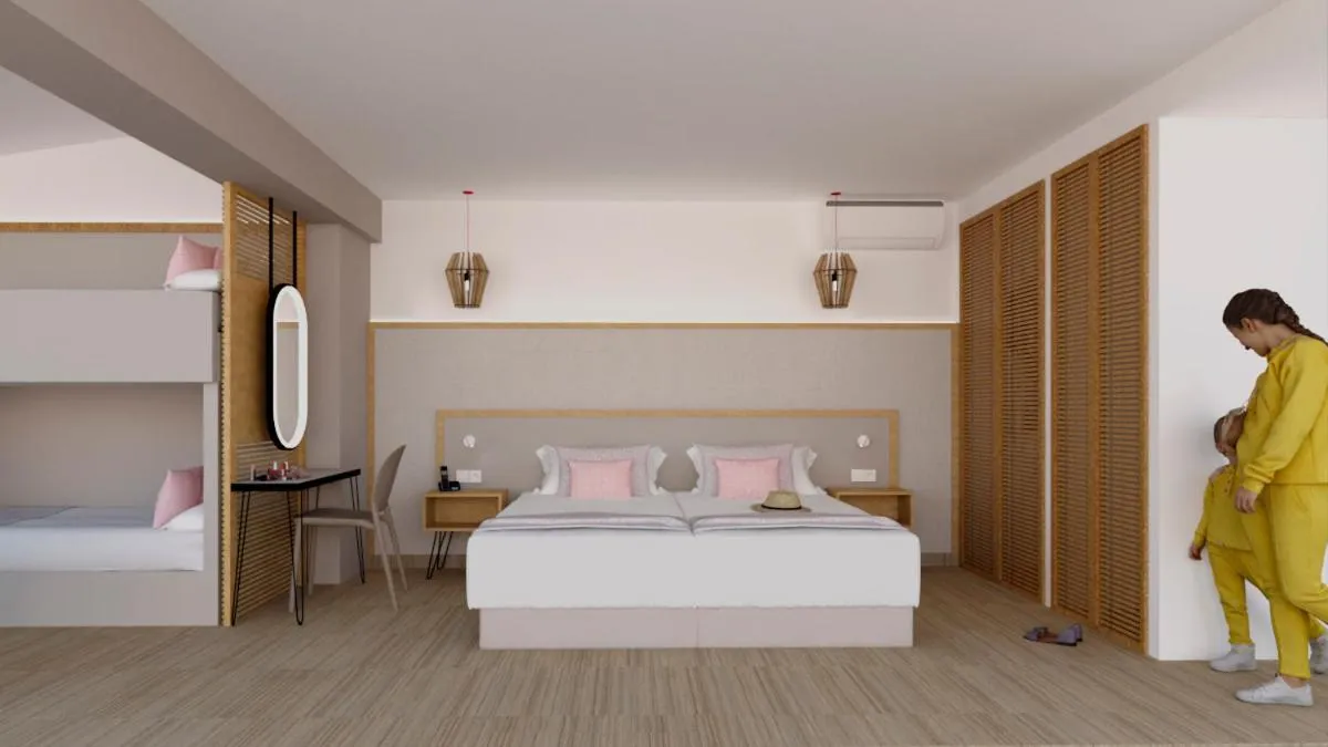 Bed in Hotel Vibra Cala Tarida-3SUP