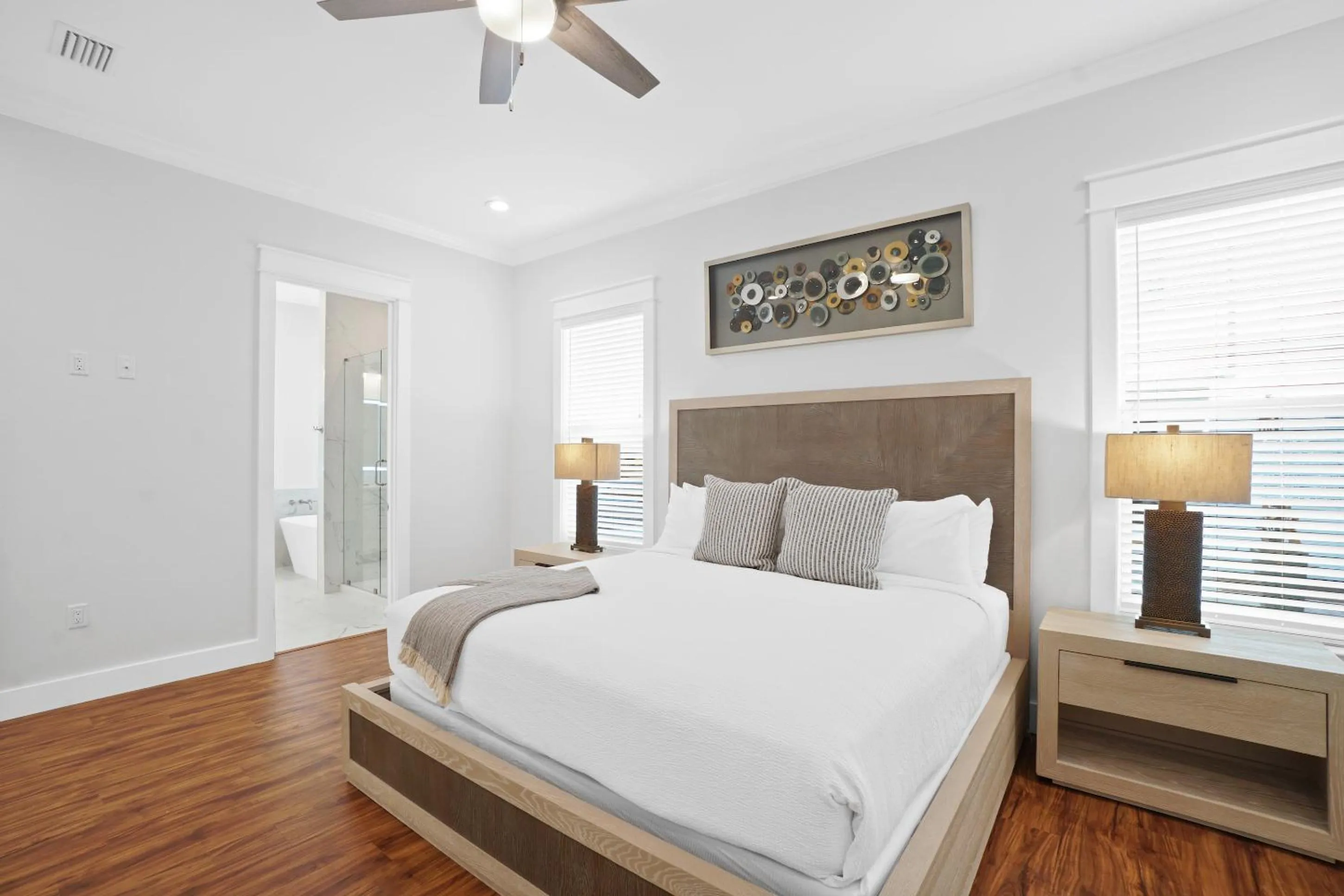 Bed in 30A Beach House - Summer Lovin' by Panhandle Getaways