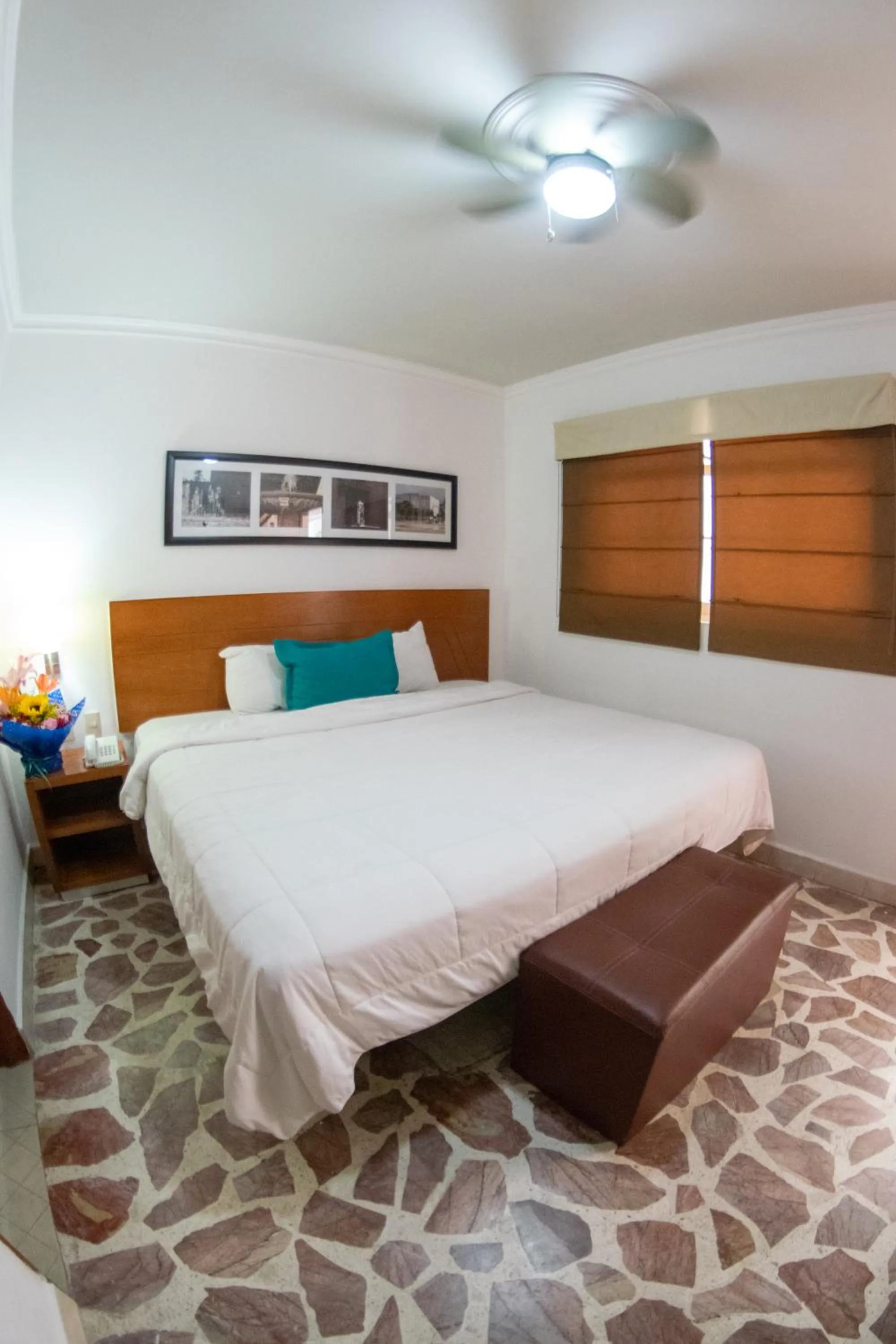 Bed in Hotel River Poliforum