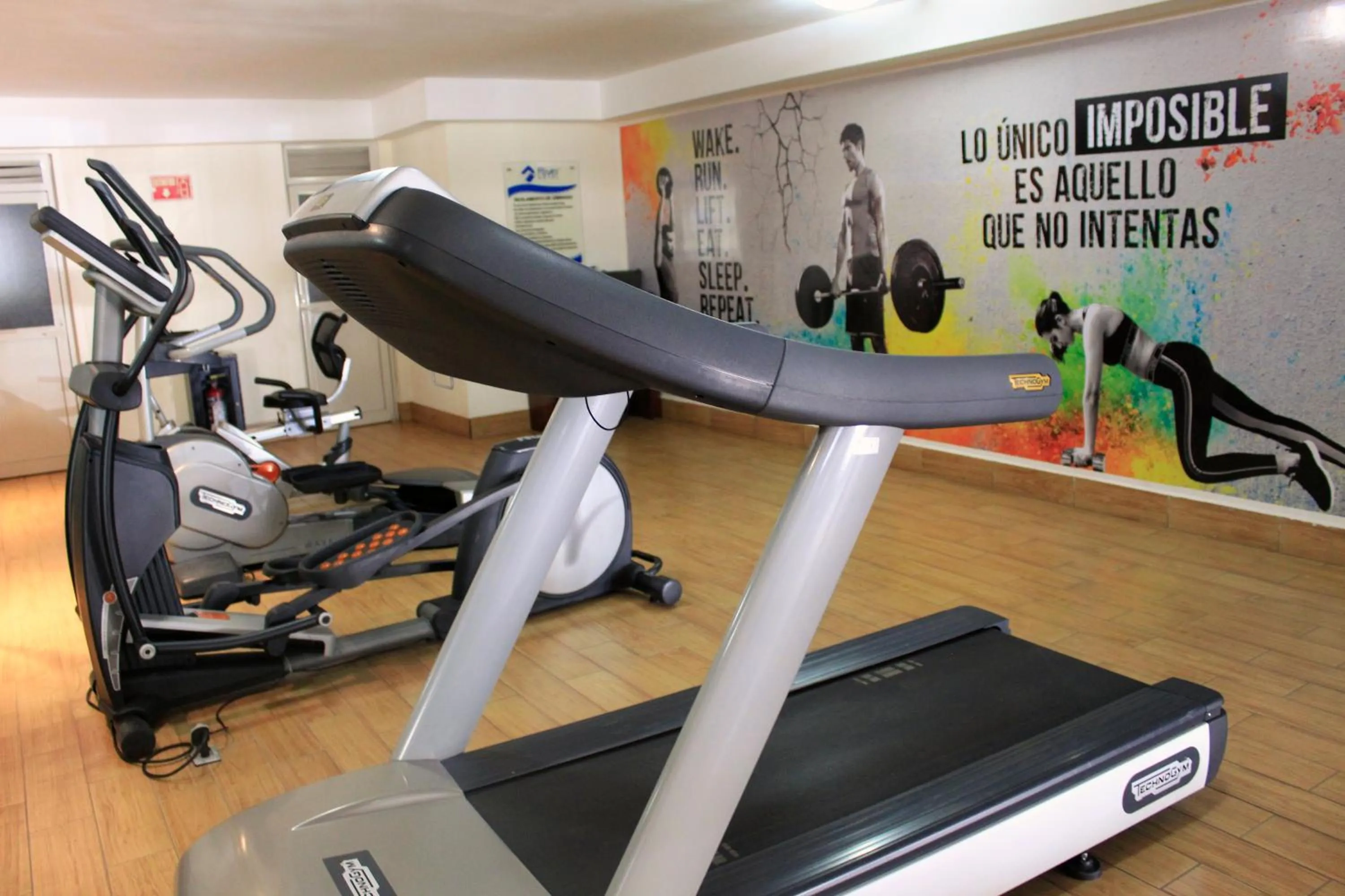 Fitness centre/facilities in Hotel River Poliforum