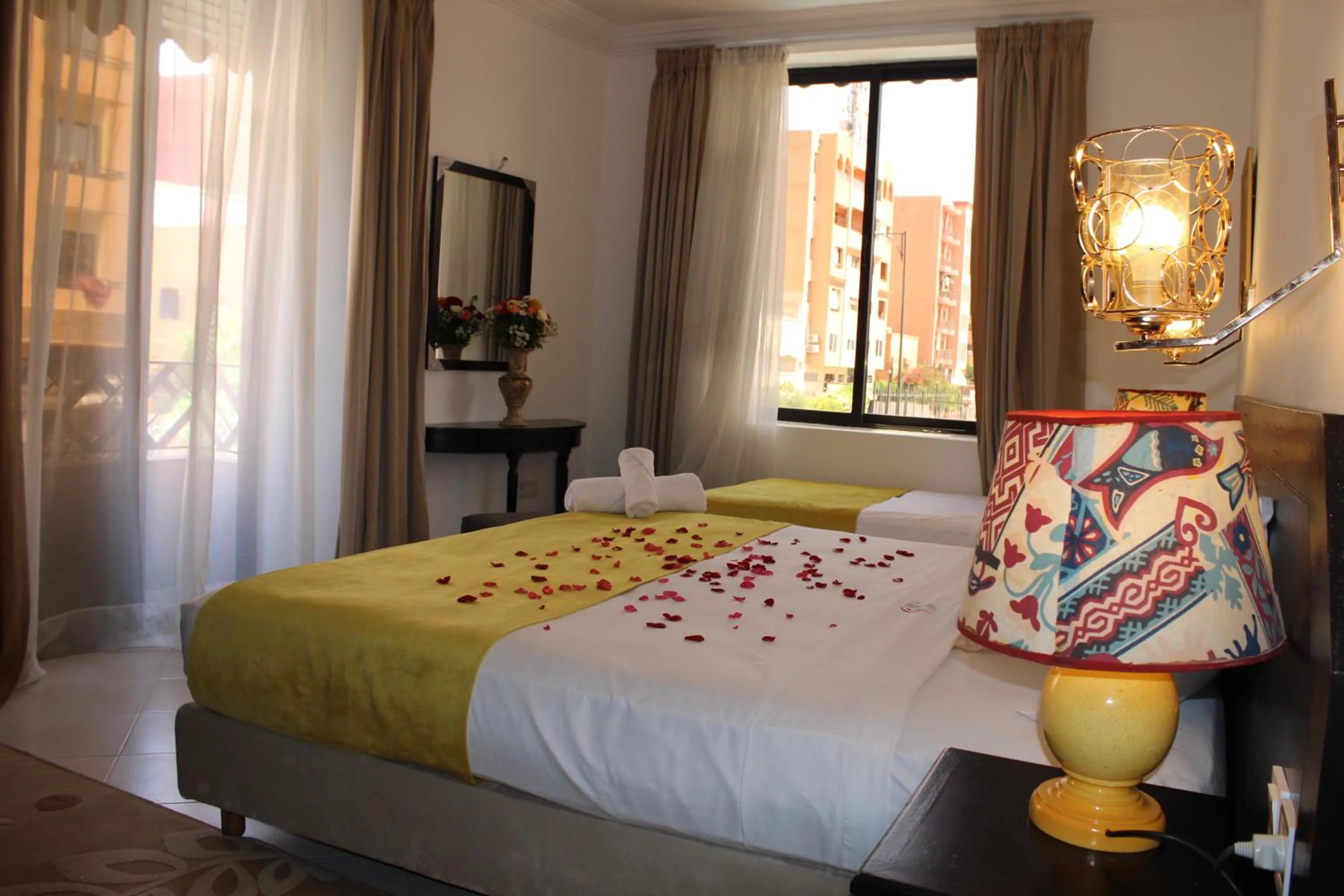 Photo of the whole room, Bed in Majorel Pearl Hotel-Riad-Restaurant Piscine&Spa