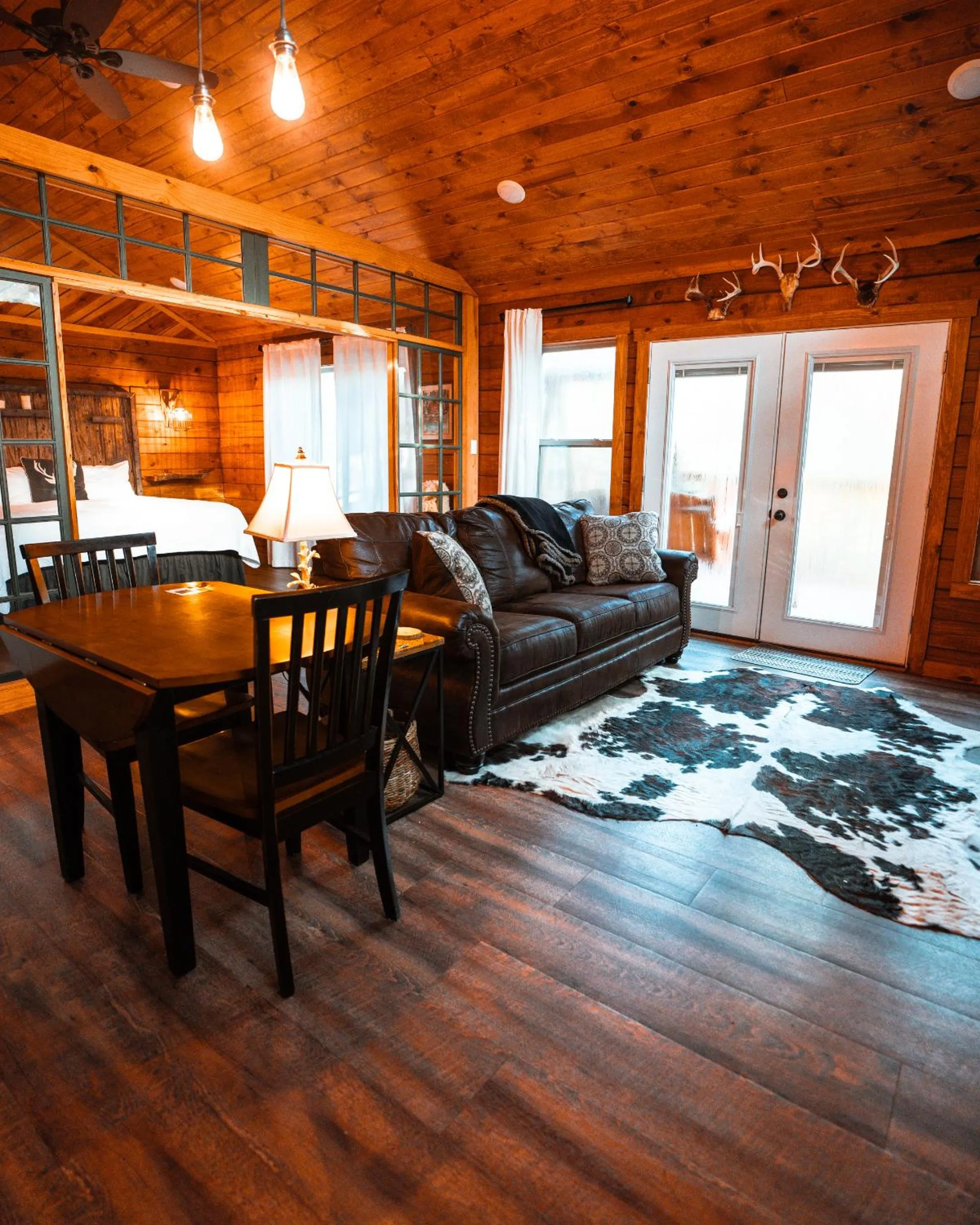 Bed in Starlight Haven Hot Springs