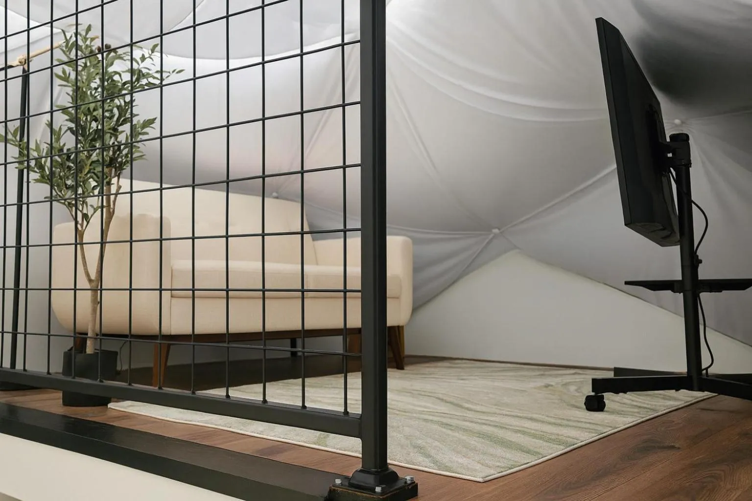 Bed in Starlight Haven Hot Springs