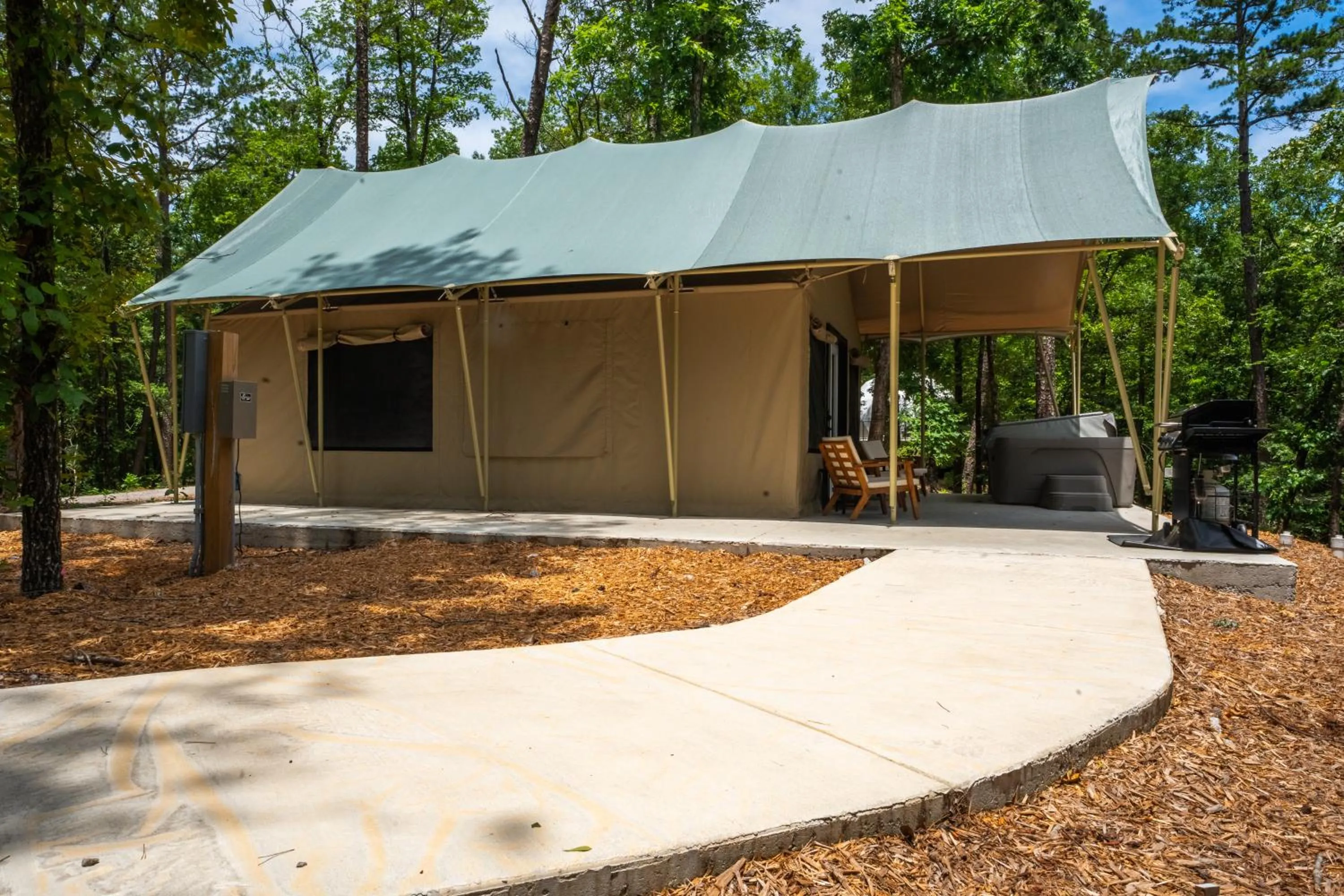 Patio in Starlight Haven Hot Springs