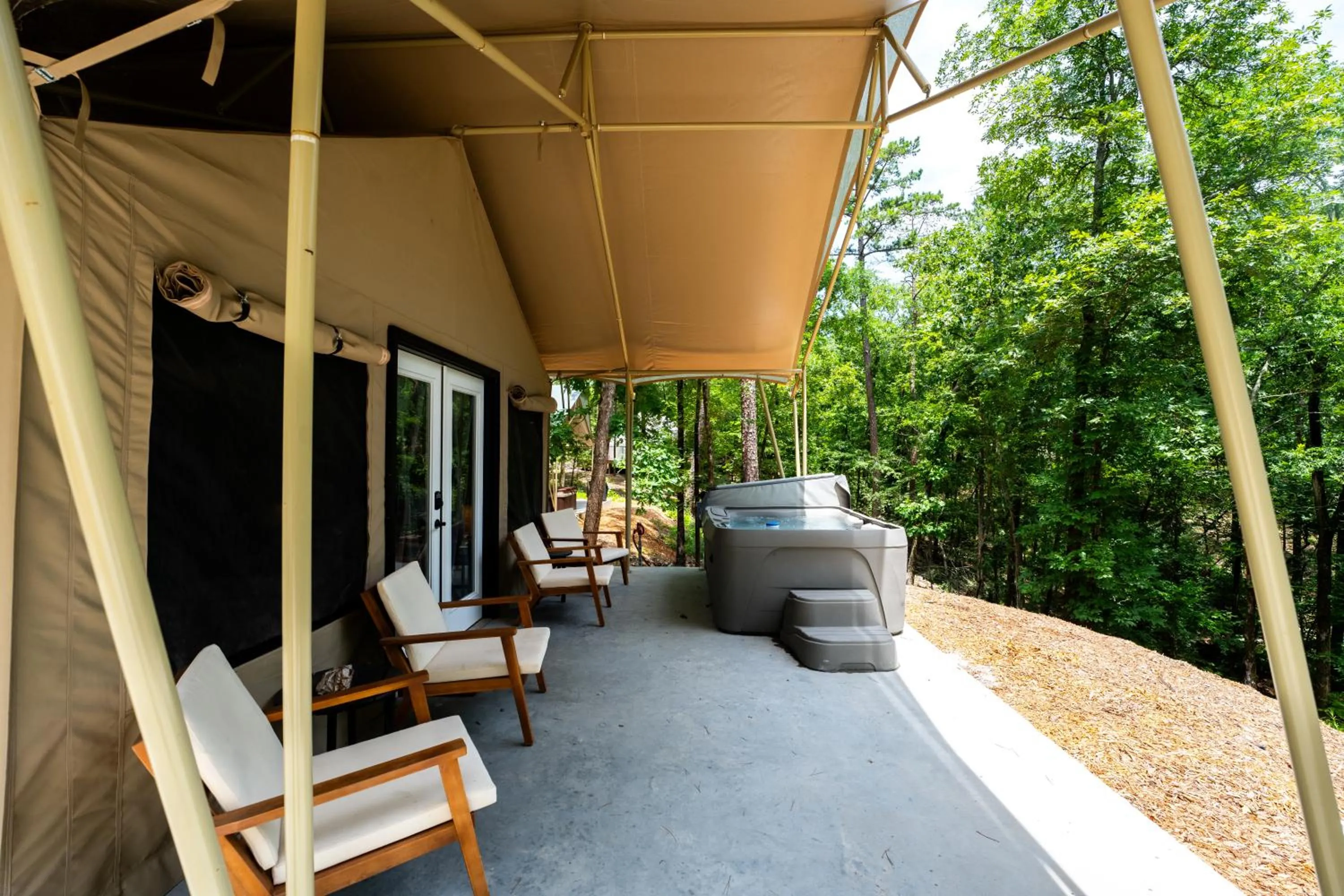 Patio in Starlight Haven Hot Springs